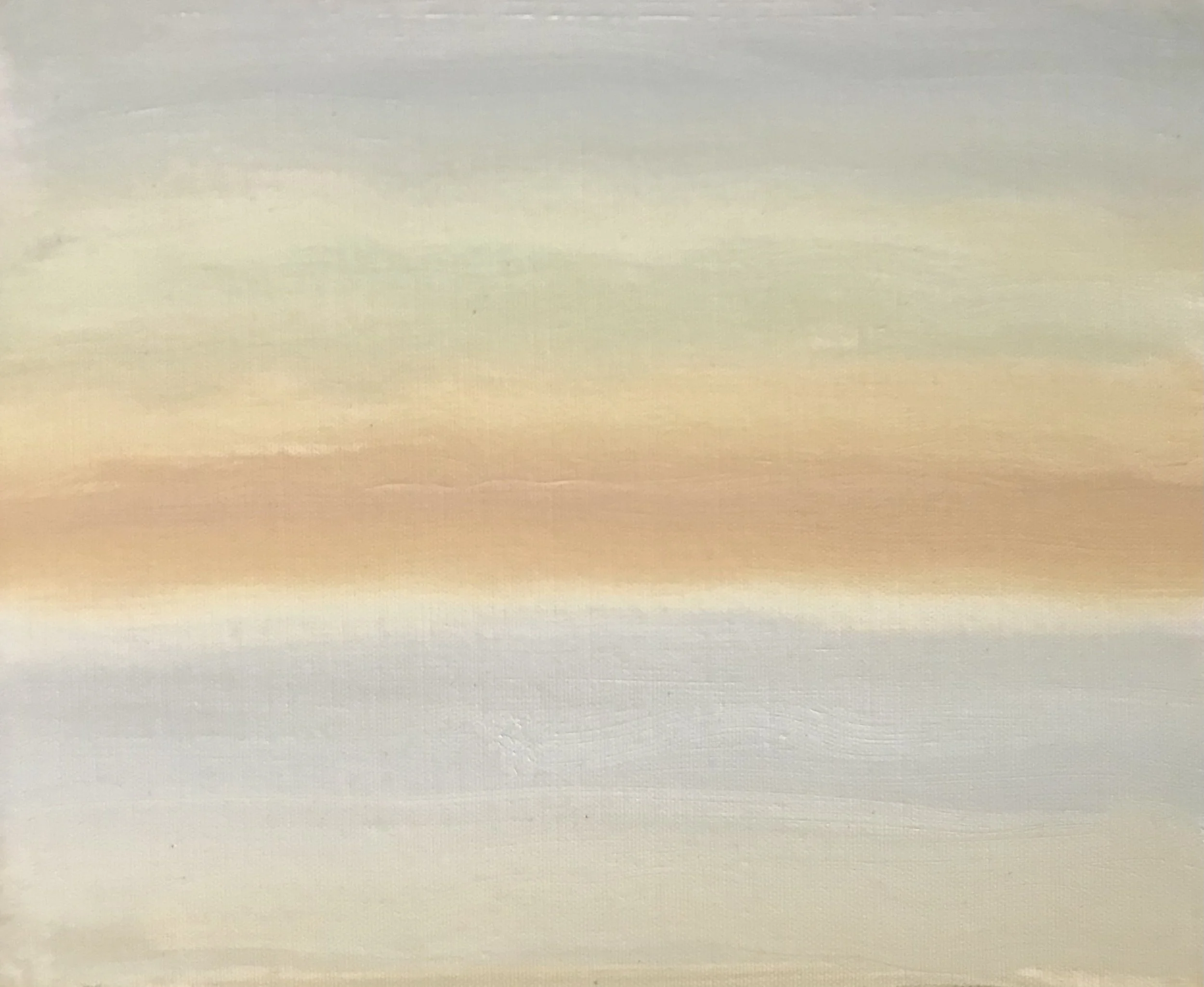 Evening Prayer Brunswick Heads, 8 December, oil on canvas board, 30 X 25 cm