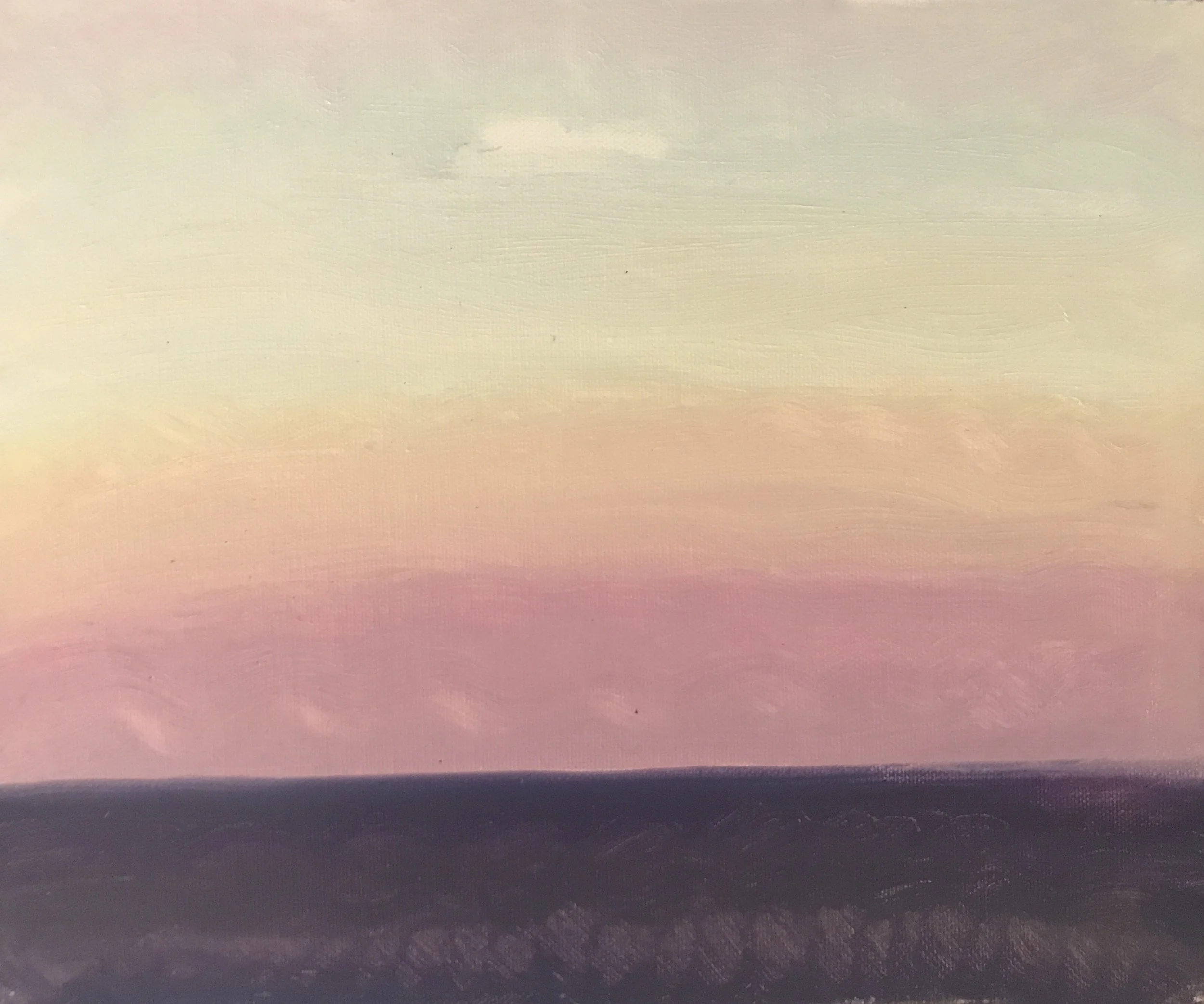 Evening Prayer Brunswick Heads, 23 September 2019, 30 X 25 cm