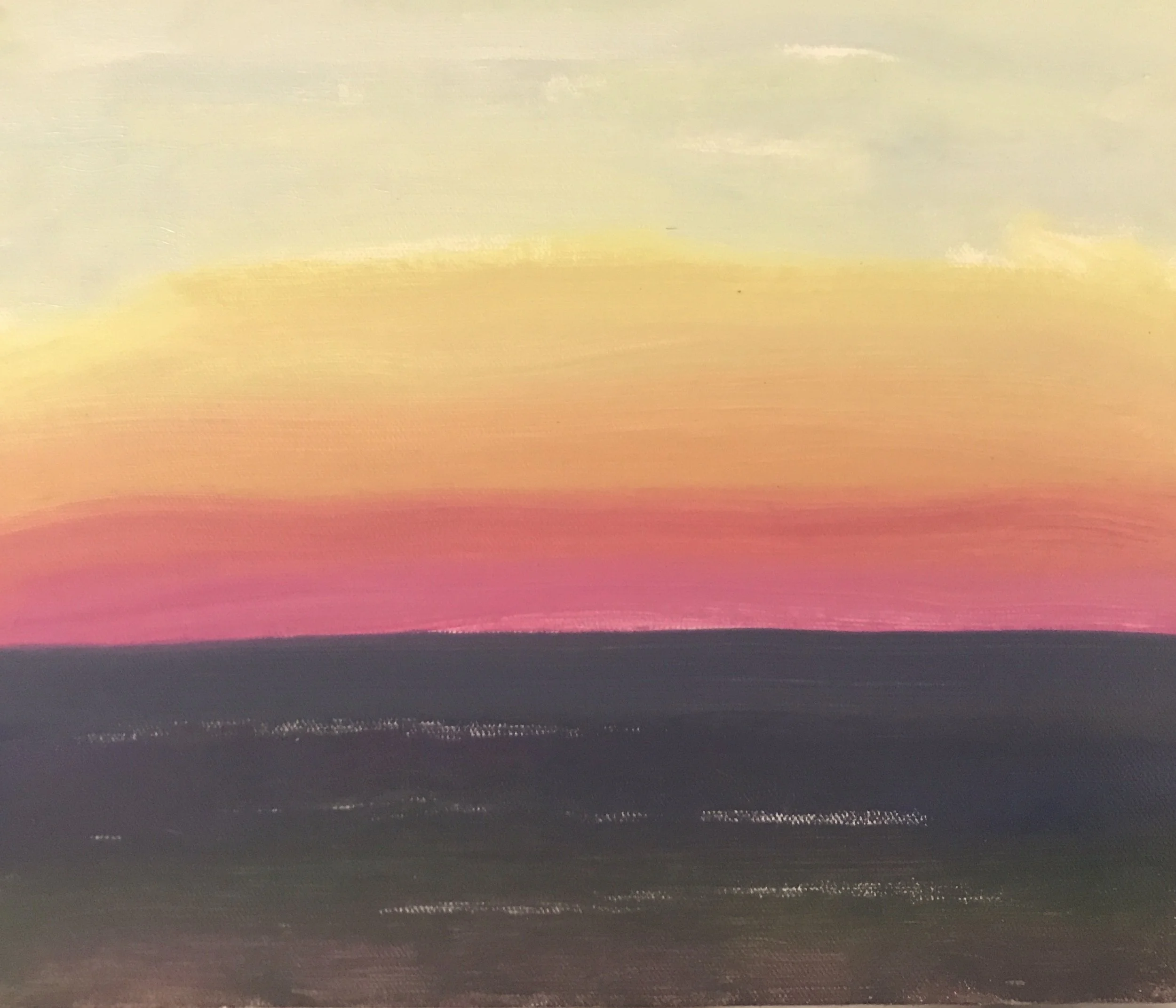 Evening Prayer Brunswick Heads, 6  August 2019, 30 X 25 cm