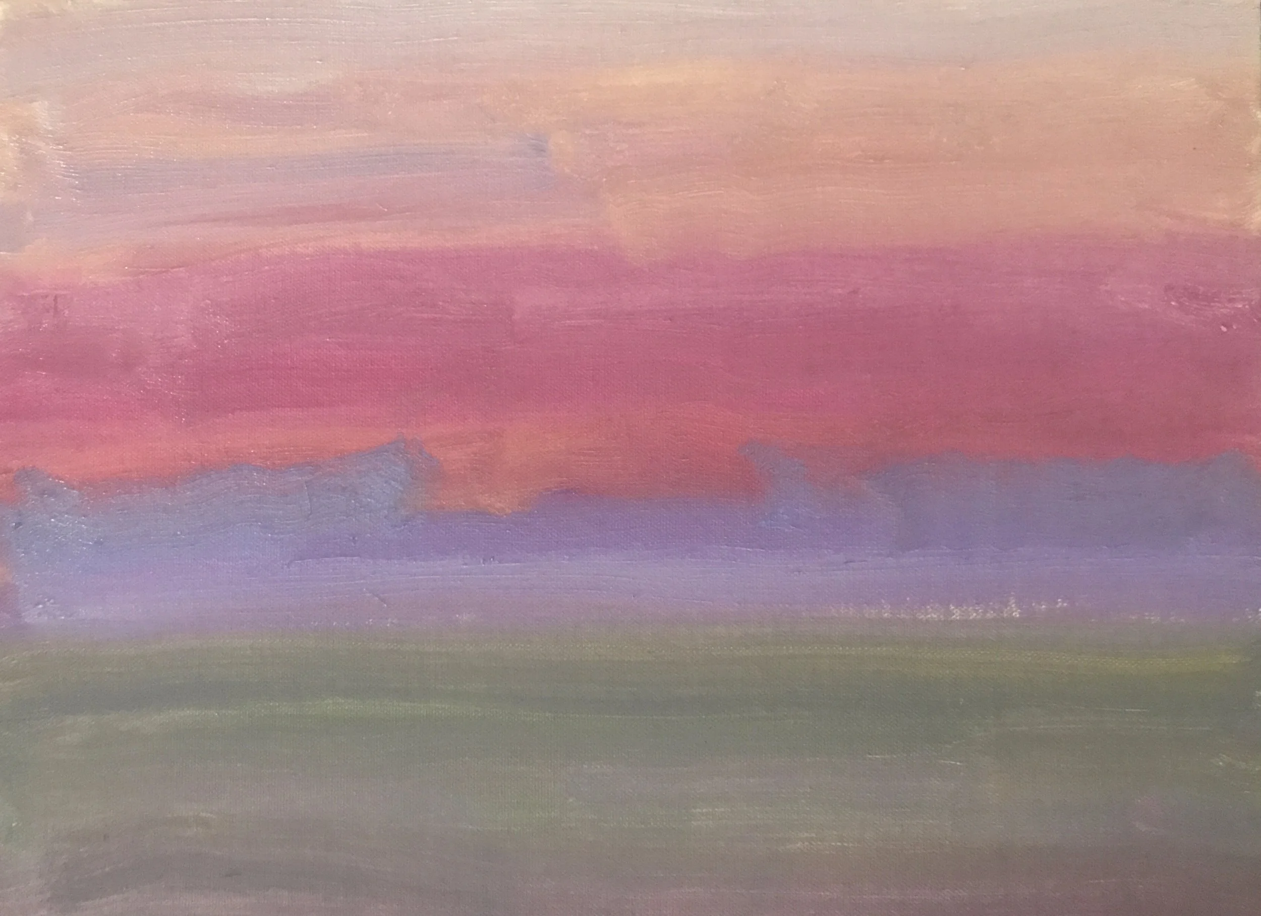 Evening Prayer Brunswick Heads, 5 August 2019, 30 X 25 cm