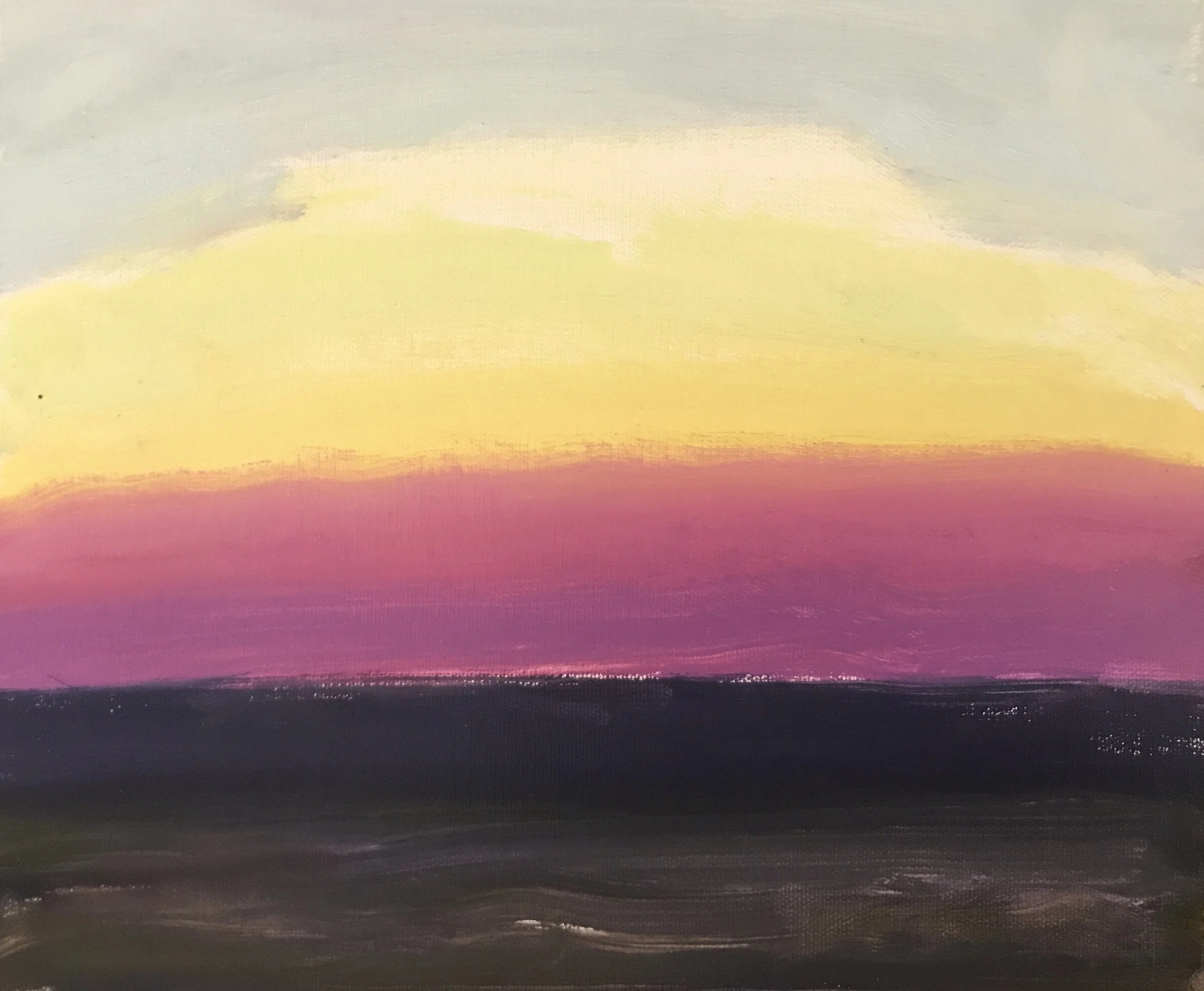 Evening Prayer Brunswick Heads, 3 August 2019, 30 X 25 cm