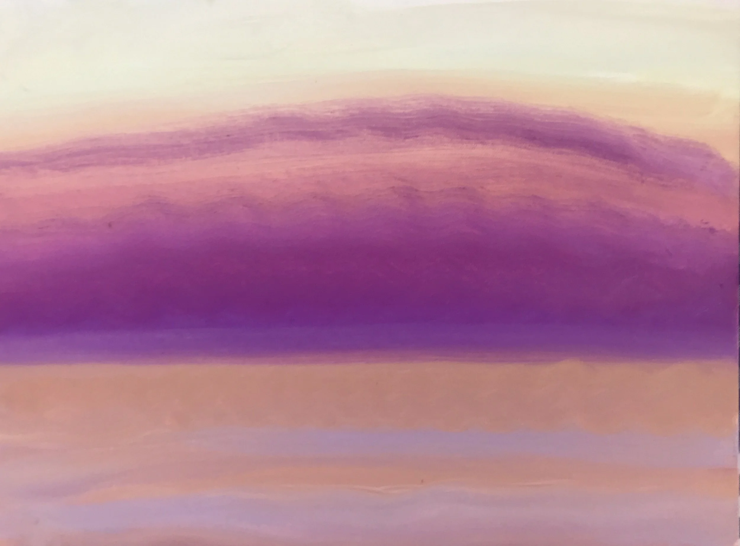 Evening Prayer Brunswick Heads, 15 July 2019, oil on canvas board, 40 X 30  cm