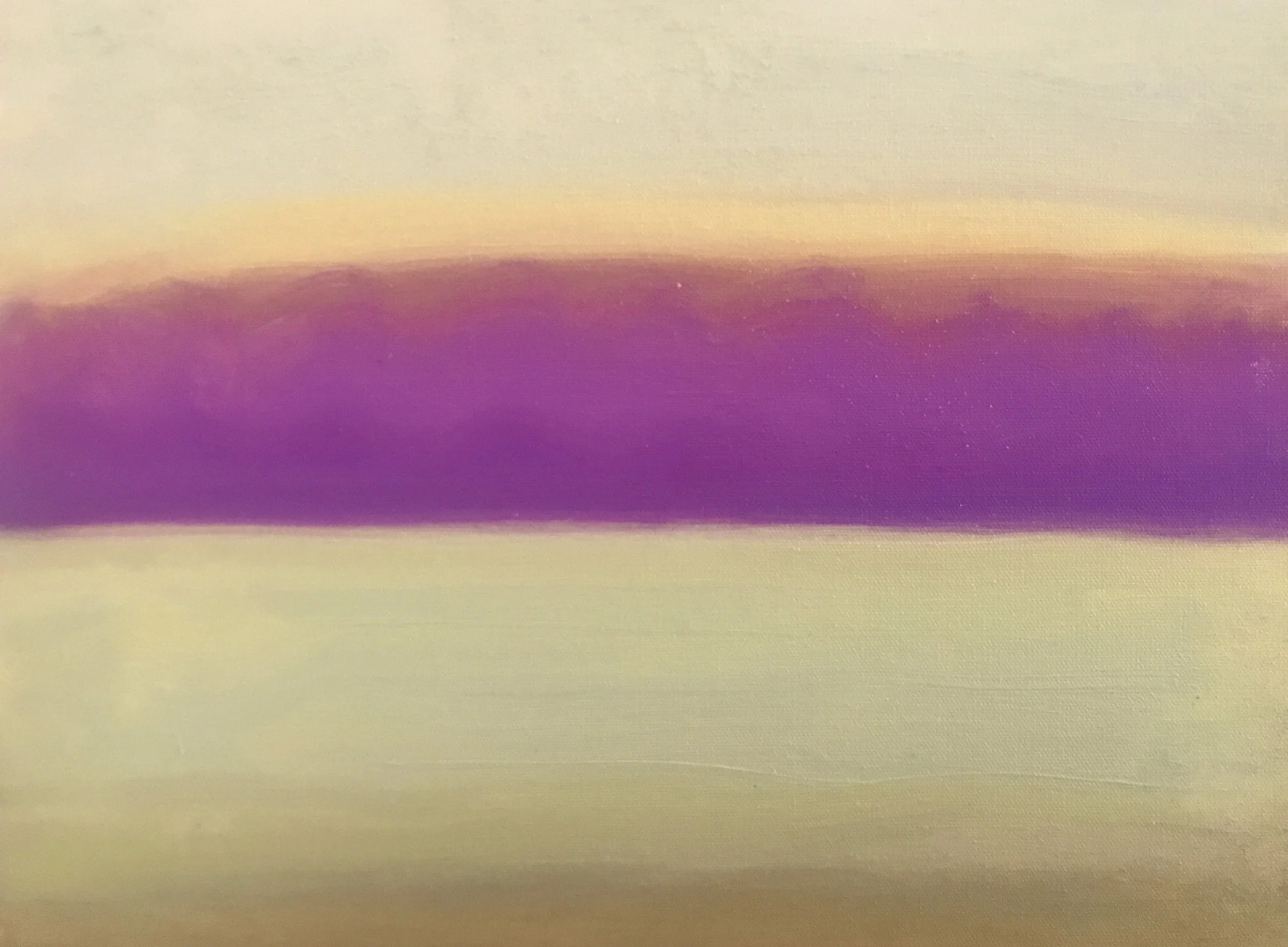 Evening Prayer Brunswick Heads, 10 July 2019, oil on canvas board, 29 X 22  cm