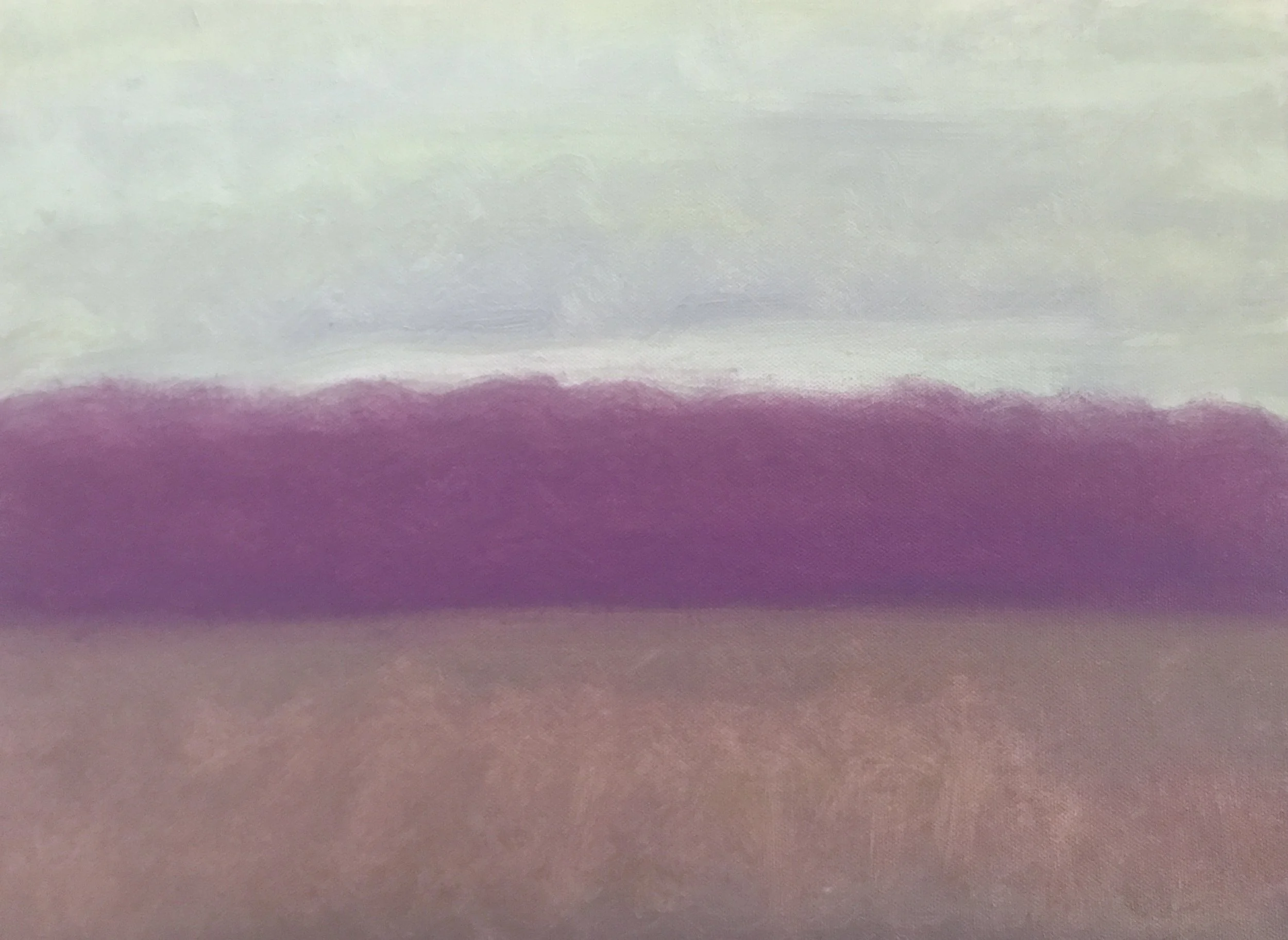 Evening Prayer Brunswick Heads, 6 June 2019, oil on canvas board, 29 X 22  cm