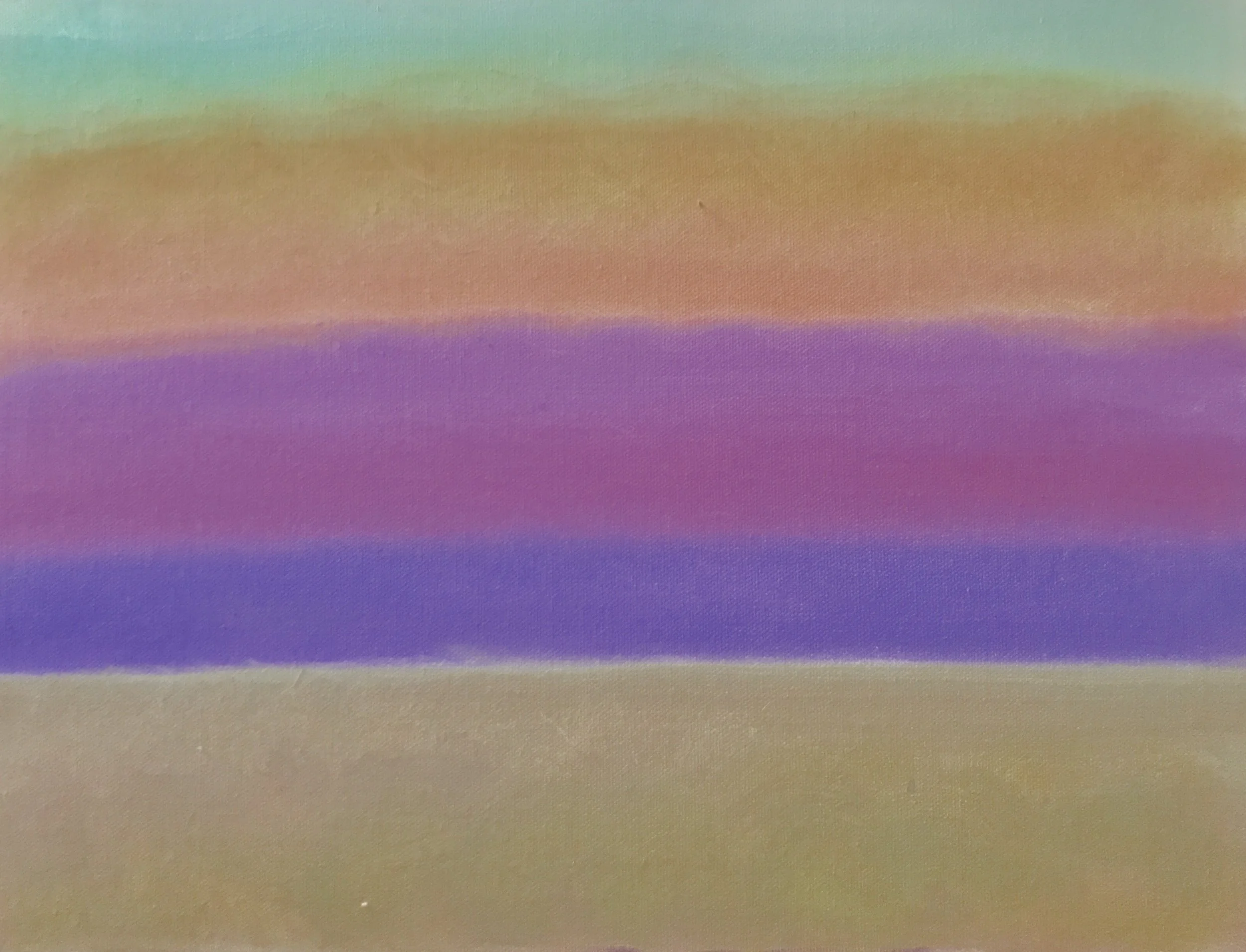 Evening Prayer Brunswick Heads, 30 May  2019, oil on canvas board, 40 X 30  cm