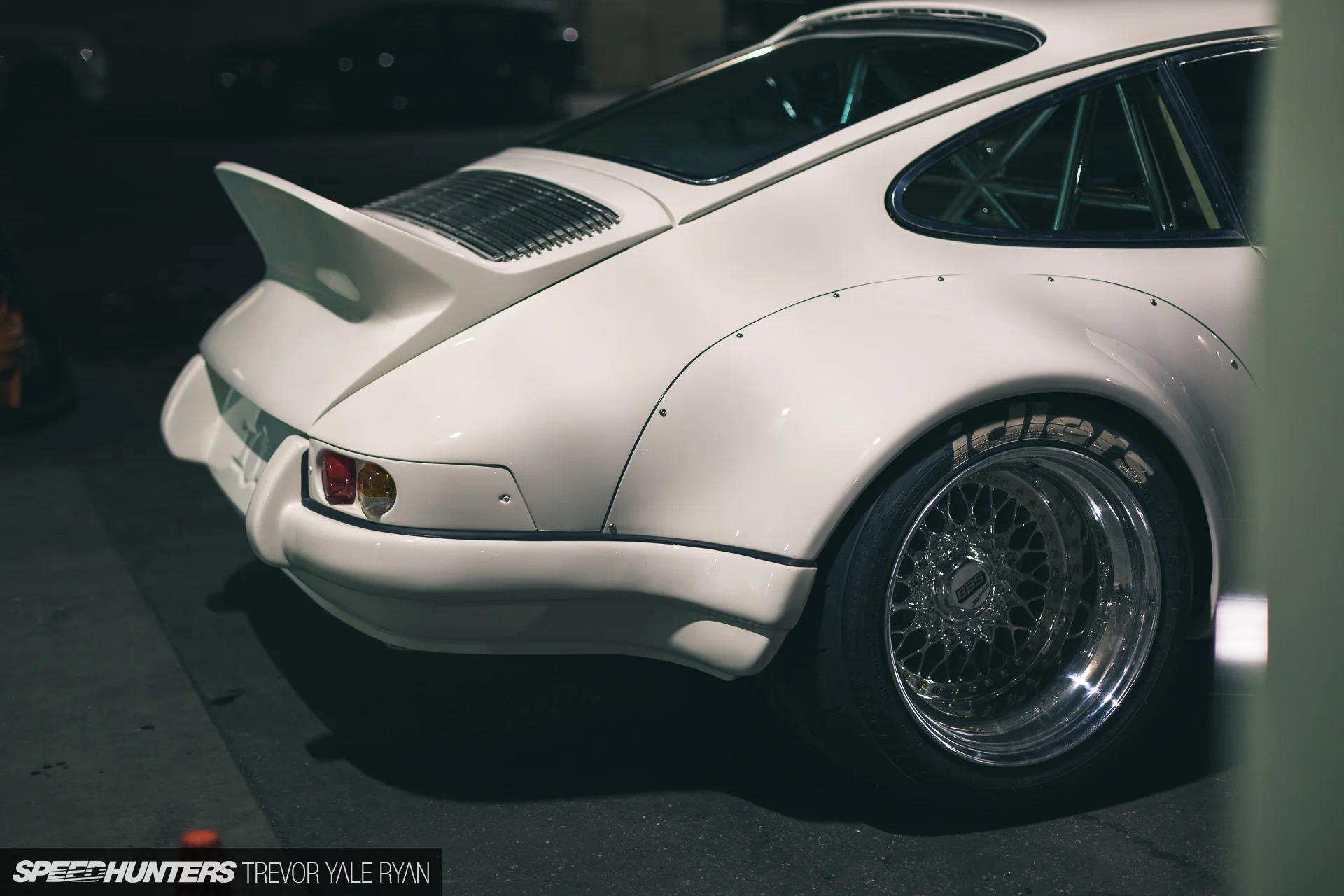 Dylan Coleman’s 1977 Porsche 911 Coupe (StreetFighter LA’s E-RWB); Copyright Trevor Yale Ryan (via Speedhunters)