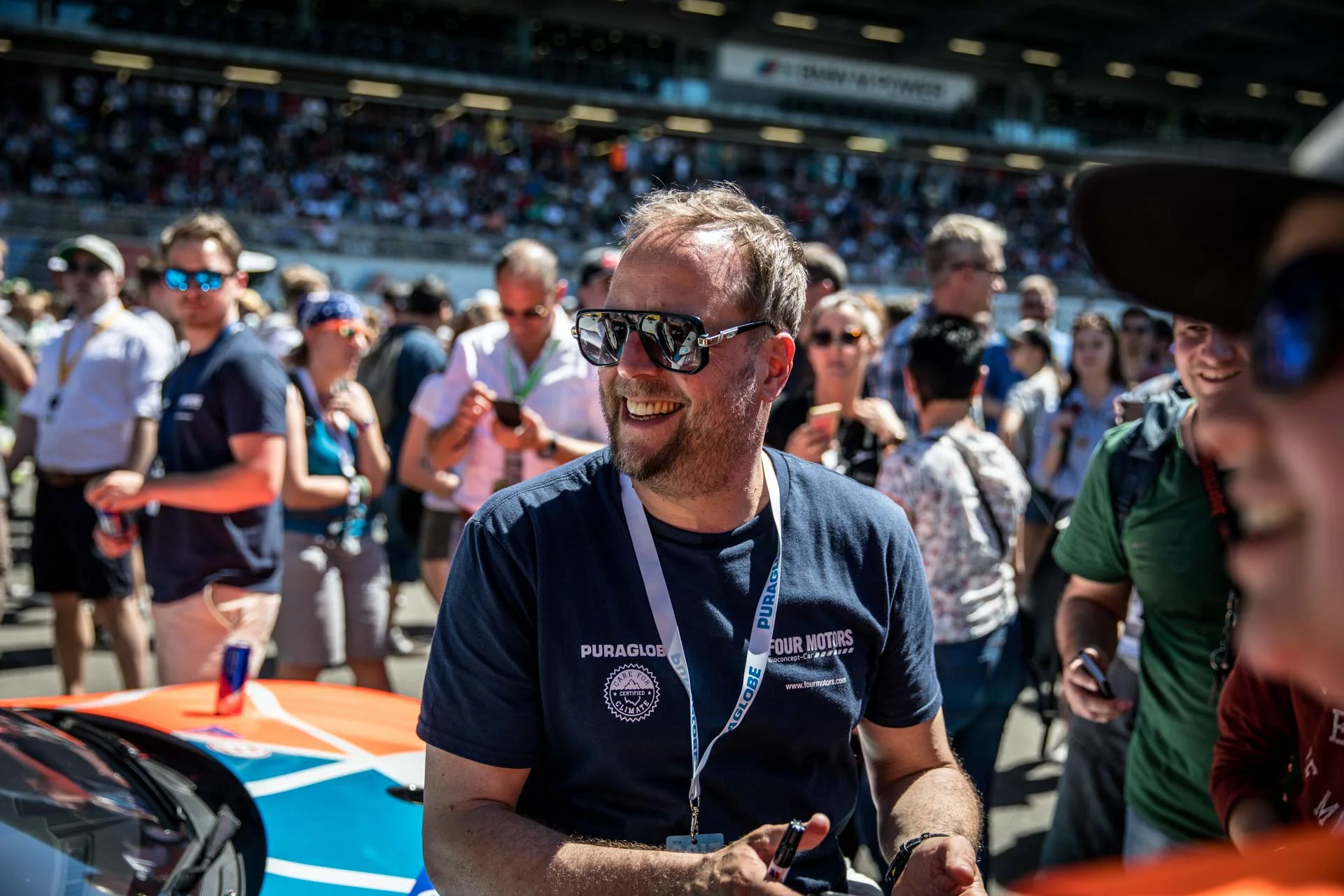 German Hip Hop Musician Smudo of Die Fantastischen Vier (Team CARE FOR CLIMATE®/Four Motors)