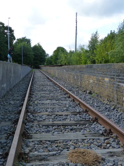 Imagen 4. Aspecto general de las vías del Andén 17 de la estación de Berlín-Grunewald.