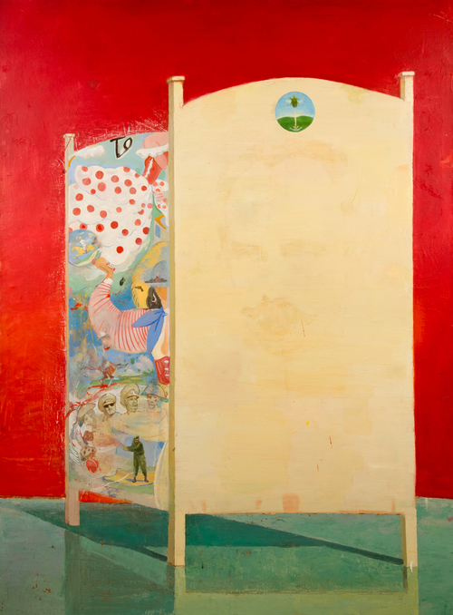 La Cuna, 2014 Oil on Canvas 48" x 62" framed If you are interested in purchasing please inquire