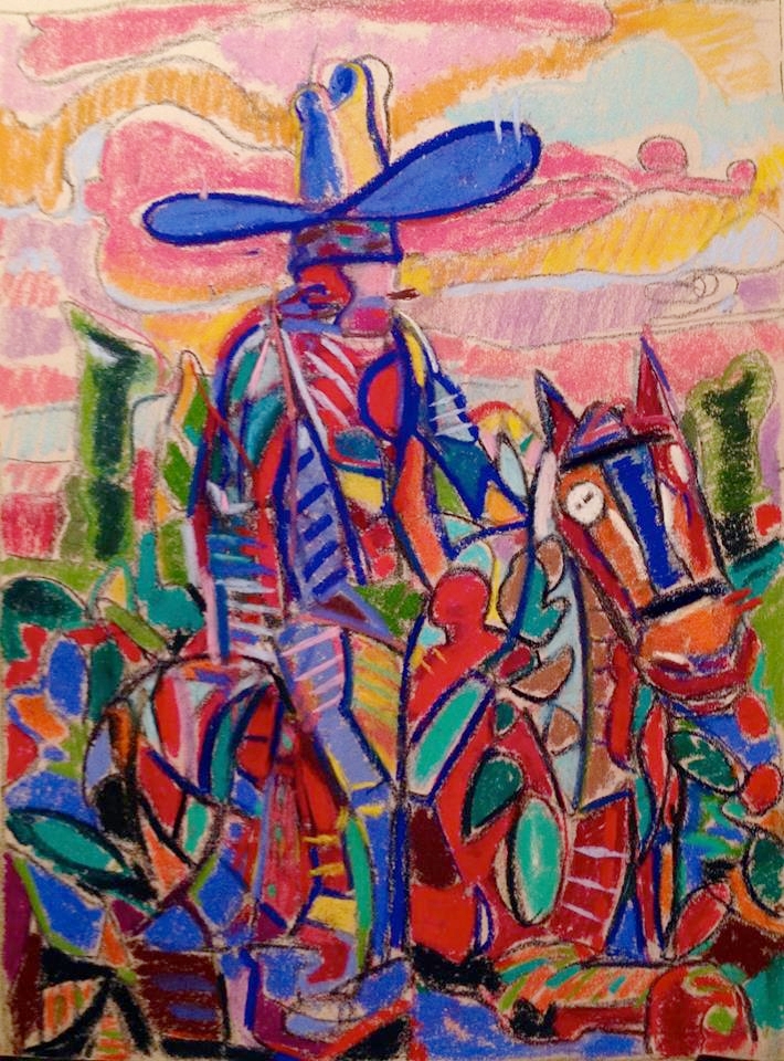 La Conquista 28" x 32" Acrylic on Canvas