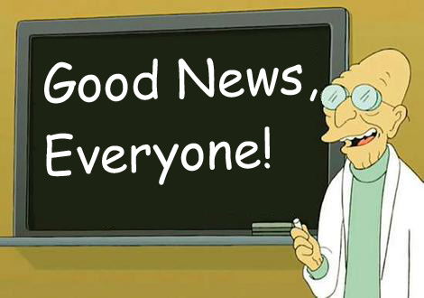 Third time's a charm: it's good news.