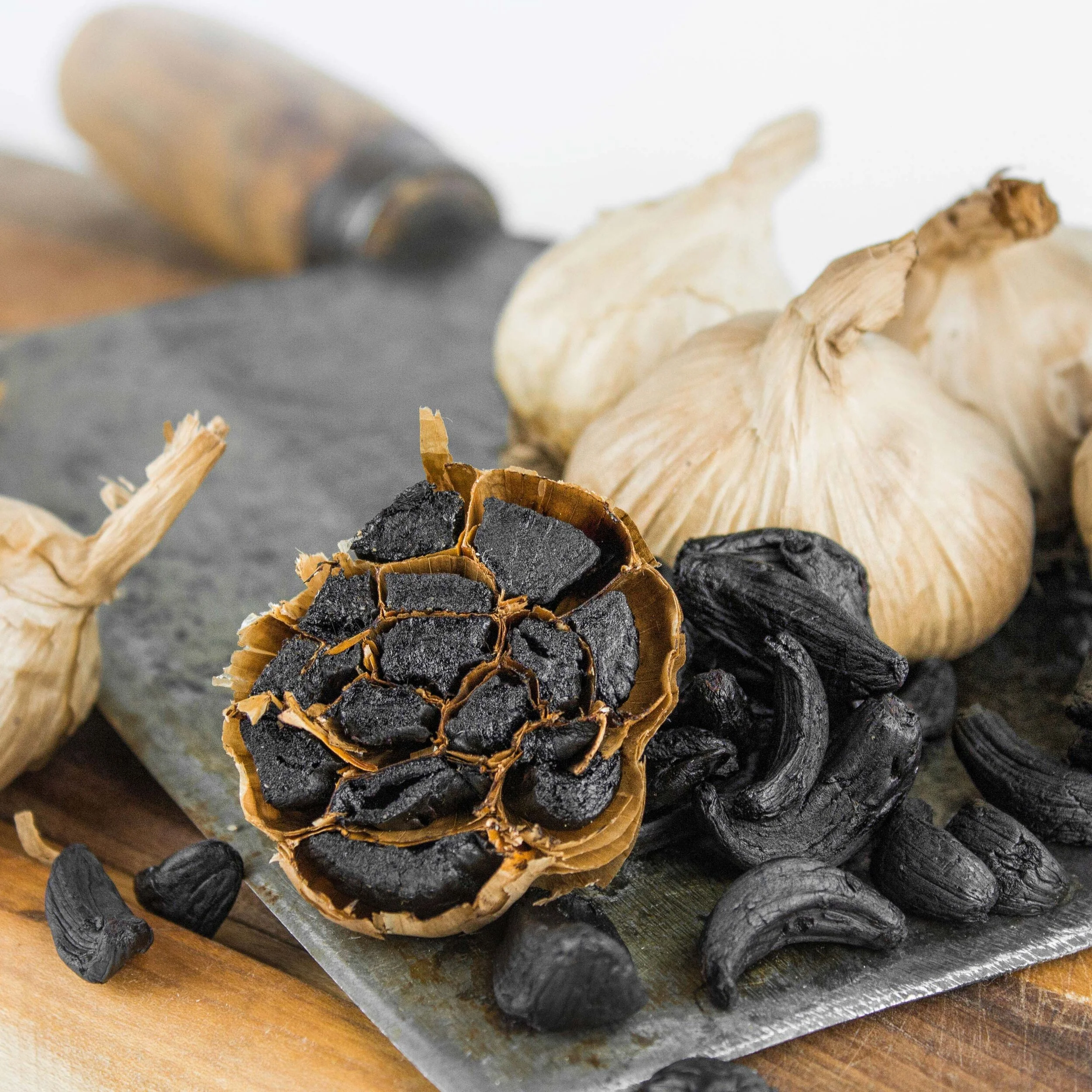 Black Garlic North America™ Buy Whole Bulb Black Garlic Bulbs 2 Bulbs