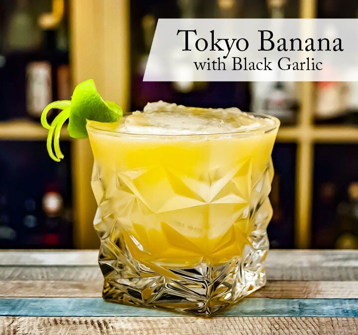 🍌🥃🍌Golden Gai&rsquo;s Tokyo Banana (w/ Black Garlic)! 
This COCKTAIL OF THE WEEK from The Guardian is &ldquo;a great Japanese twist on the whisky sour.&rdquo; 
If you haven&rsquo;t tried our black garlic in a beverage, head to our website for reci