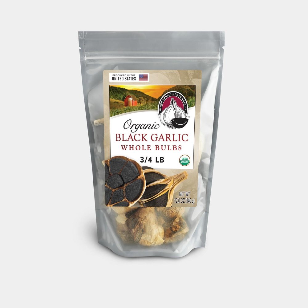 Organic Black Garlic Whole Bulbs 3/4 lb