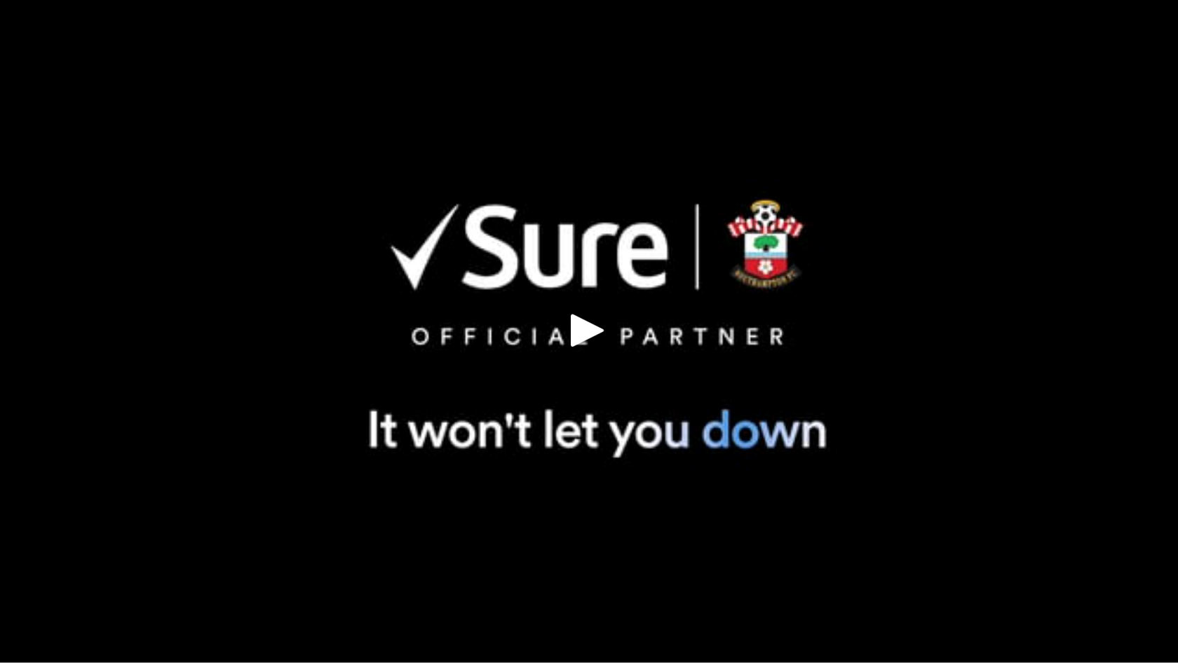 Sure - the official sponsor of Southampton Football Club sat down with goalkeeper Alex McCarthy to talk 'pressure', as part of their sponsorship campaign.