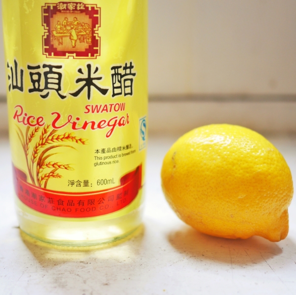 I used Chinese rice vinegar, still tasted great