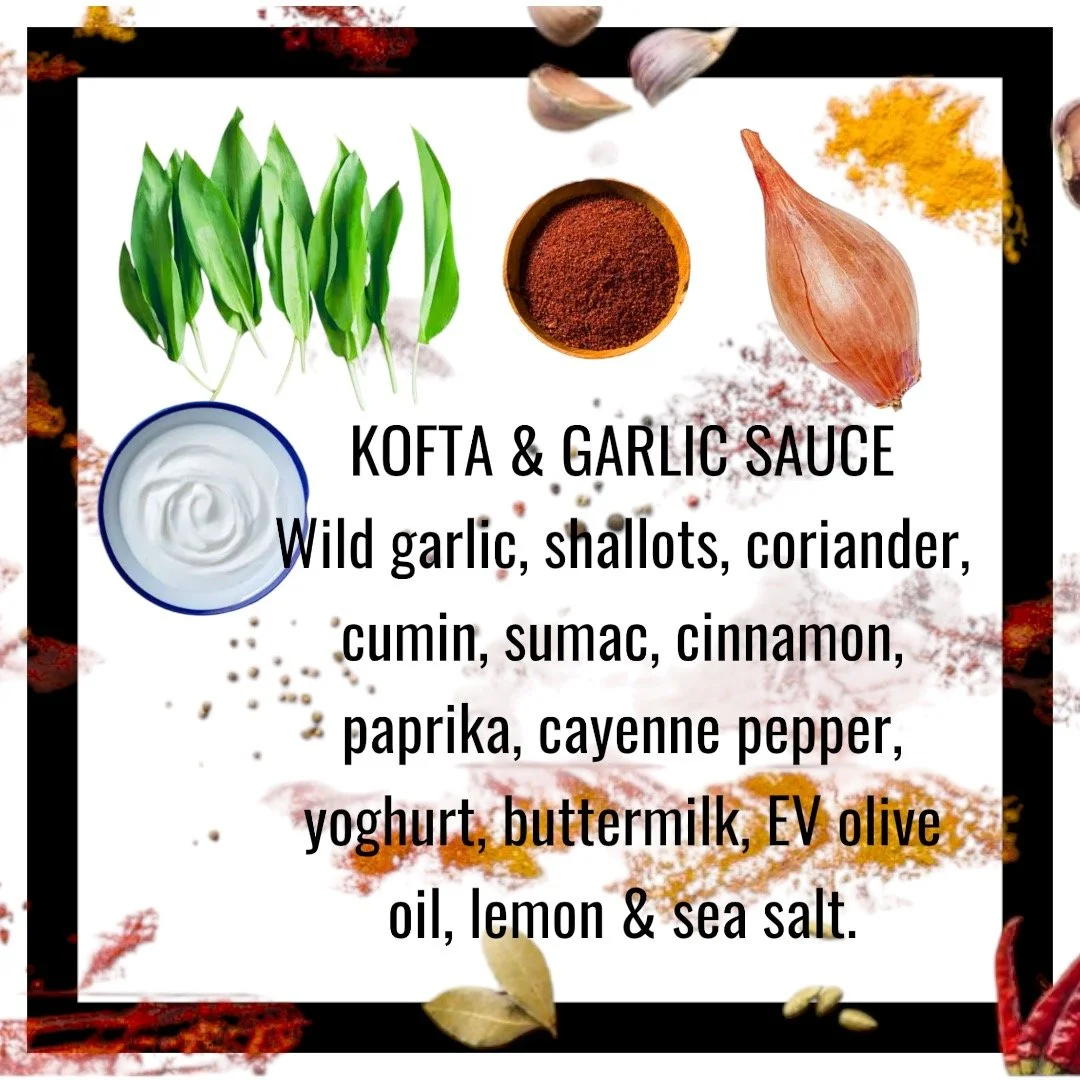 Kofta & garkic sauce chef prepared soleshare