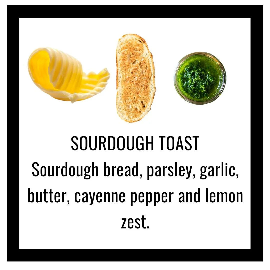 Sourdough toast chef prepared soleshare