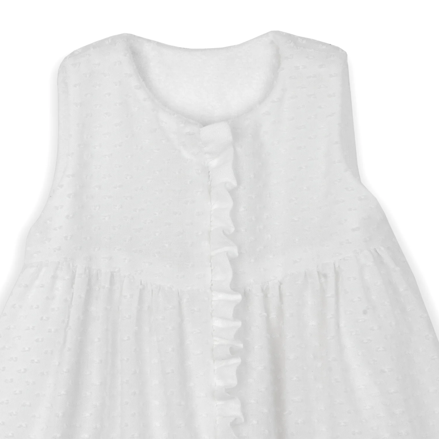 white seersucker/white seersucker ruffle