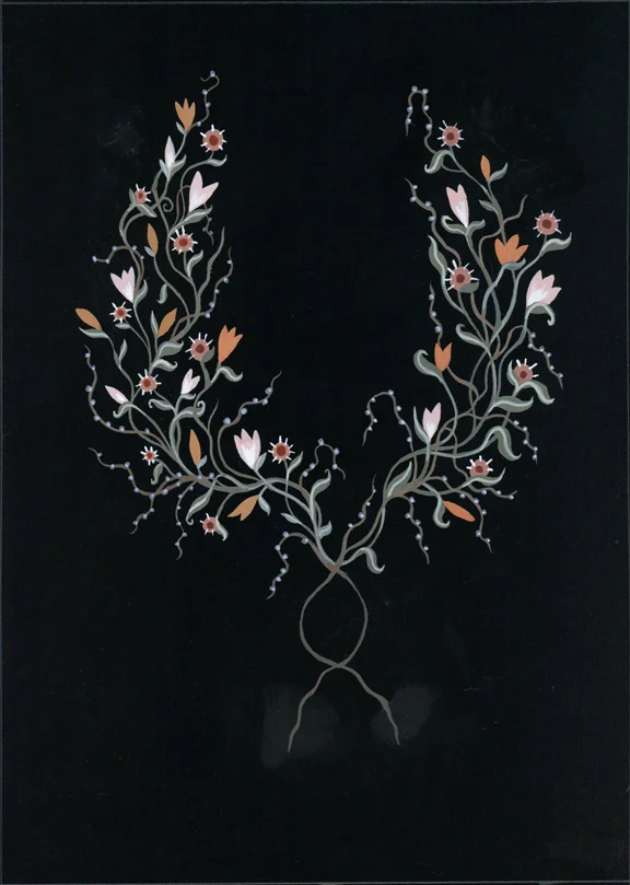  Laurel  gouache on paper  5" x 7"  2014 