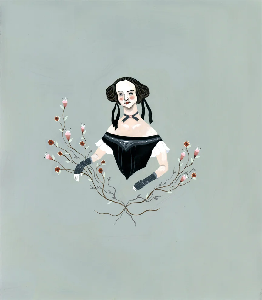  Eligible  gouache on paper  9.5" x 11"  2014 
