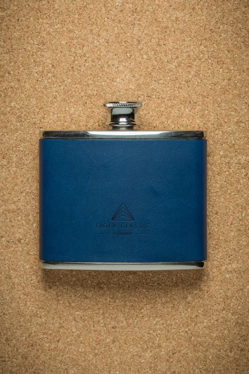 The Summit hip flask - blue