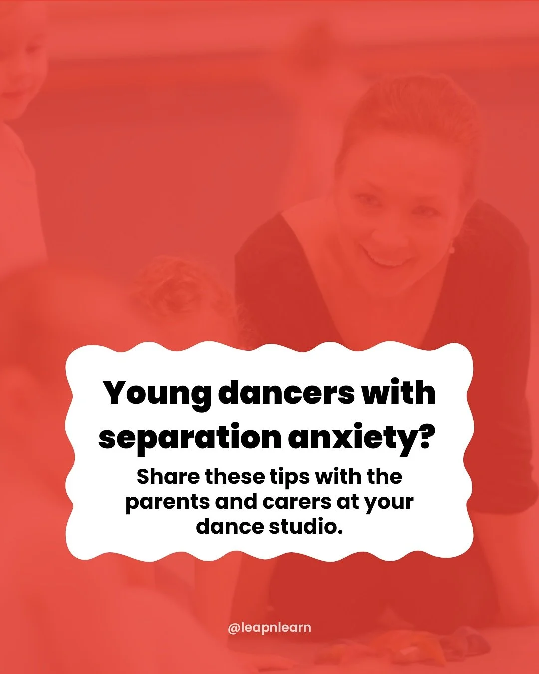 New experiences, change, transitions... these can be big and scary, for young dancers and for their grown ups. 😅 And, in many cases, as soon as the parent/caregiver is gone,the kid is having an absolute blast, right?!
&nbsp;
Separation anxiety can b