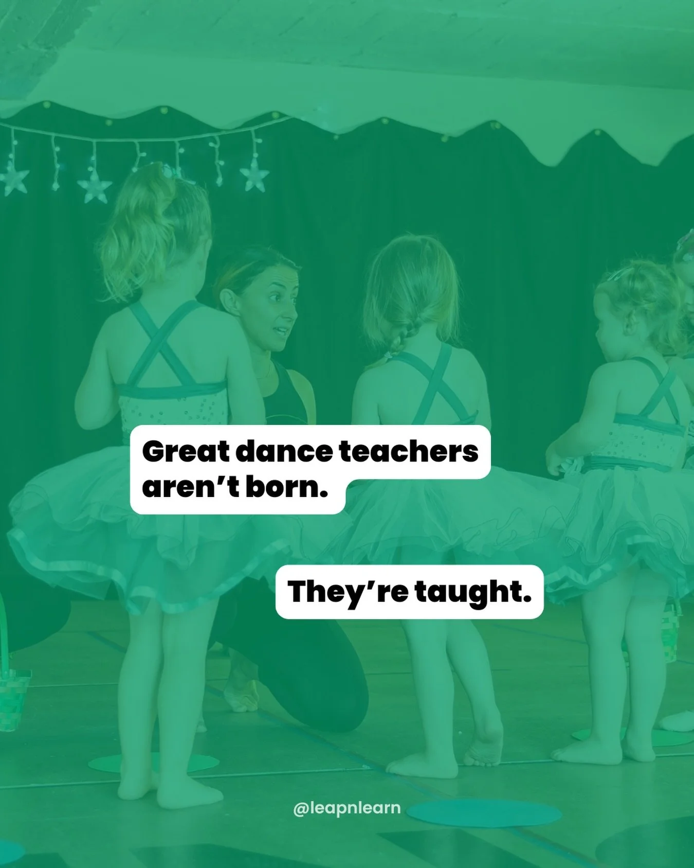 Time.
Effort.
Intention.
Reflection.
... Education.
&nbsp;
Whether it&rsquo;s formalized courses and training, mentoring, shadowing other teachers, reading, research, trial and error, our lived experience... dance teachers are not born amazing.
&nbsp
