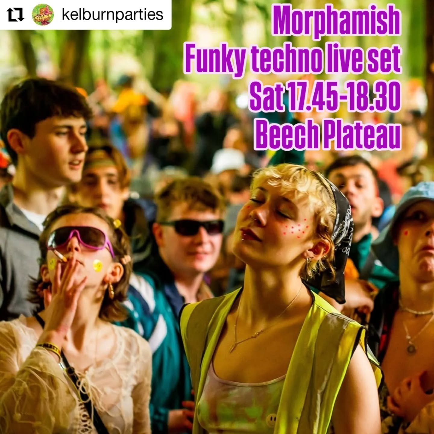 Funky techno liveset with guest vox from Jackal Trades on a few tracks...
Sat 17.45-18.30 Beech Plateau 
On the mighty Cenote Soundsystem

#Repost @kelburnparties
&bull; &bull; &bull; &bull; &bull; &bull;
🌿 BEECH PLATEAU ARTISTS 🌿 One of Kelburn&rs