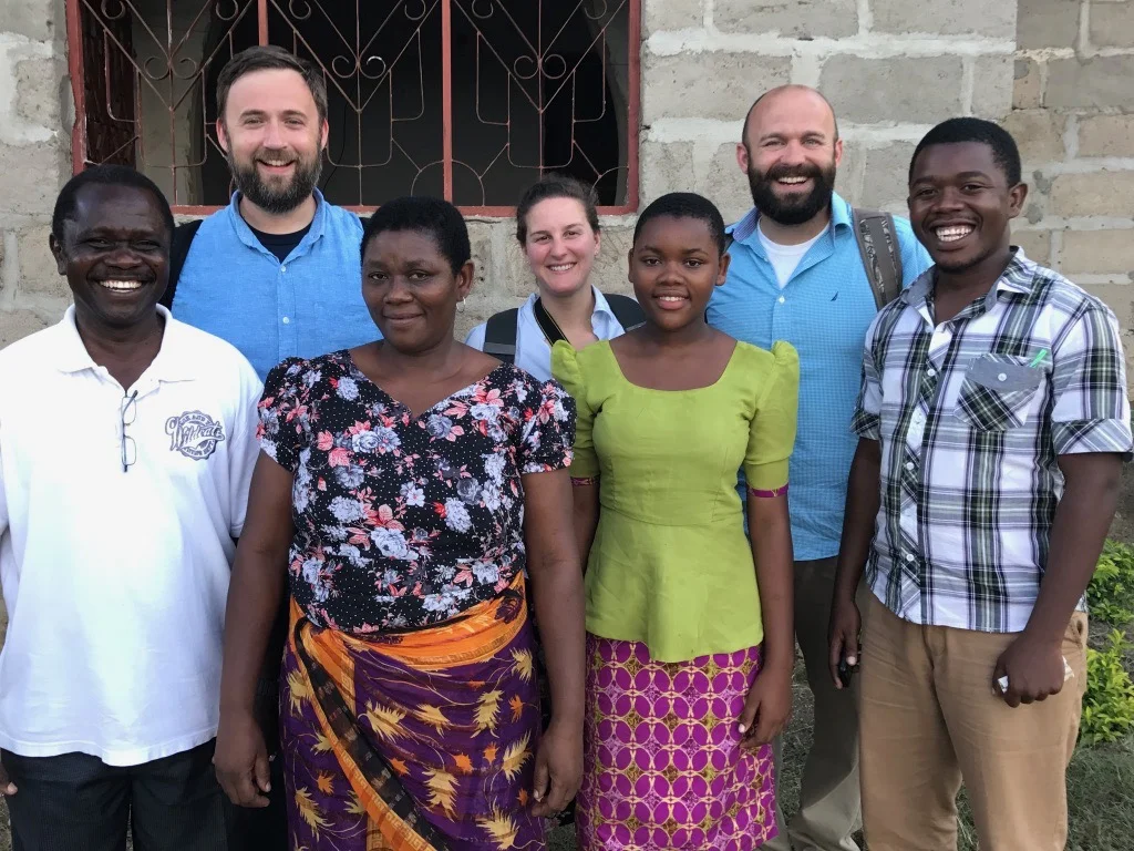 Pastor Sylvester, his wife Paulina, and two of their children Dorcas and Lameck. 