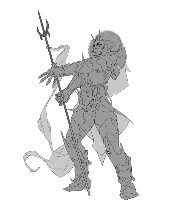 Dragon Battler Sketch