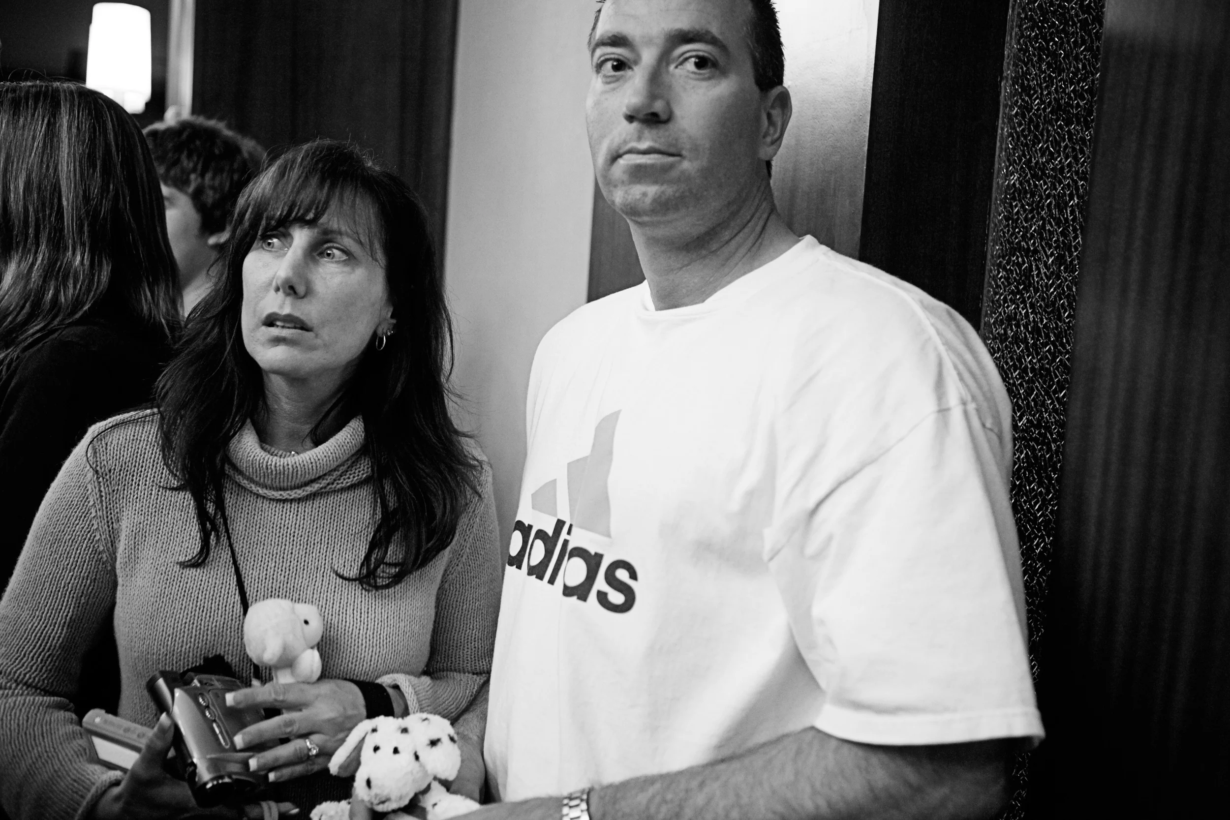 Karen and Bob strain to look for Kailee, having received a few images from the orphanage of what she looks like.