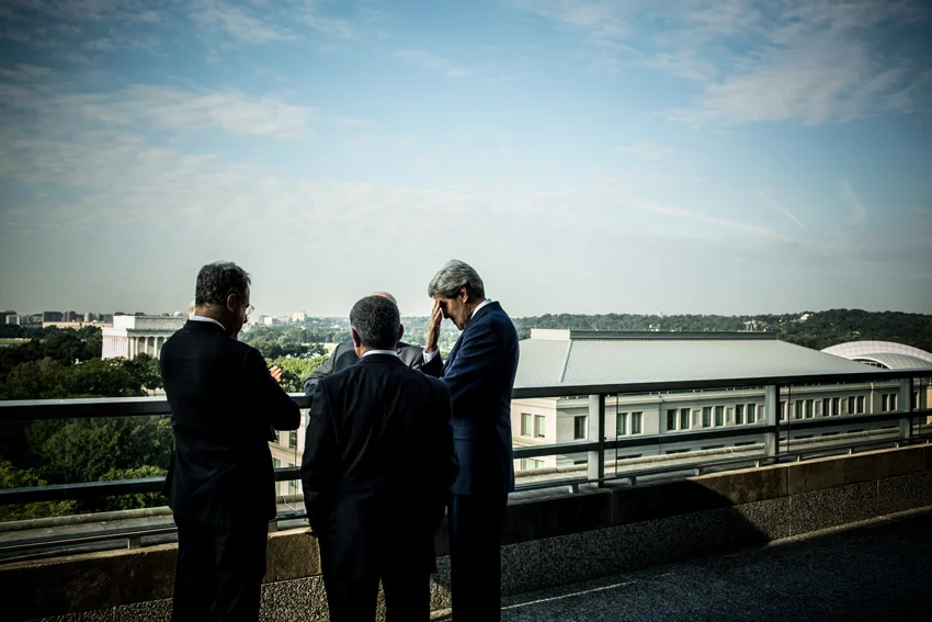 Resumption of the Mideast peace talks for the Atlantic