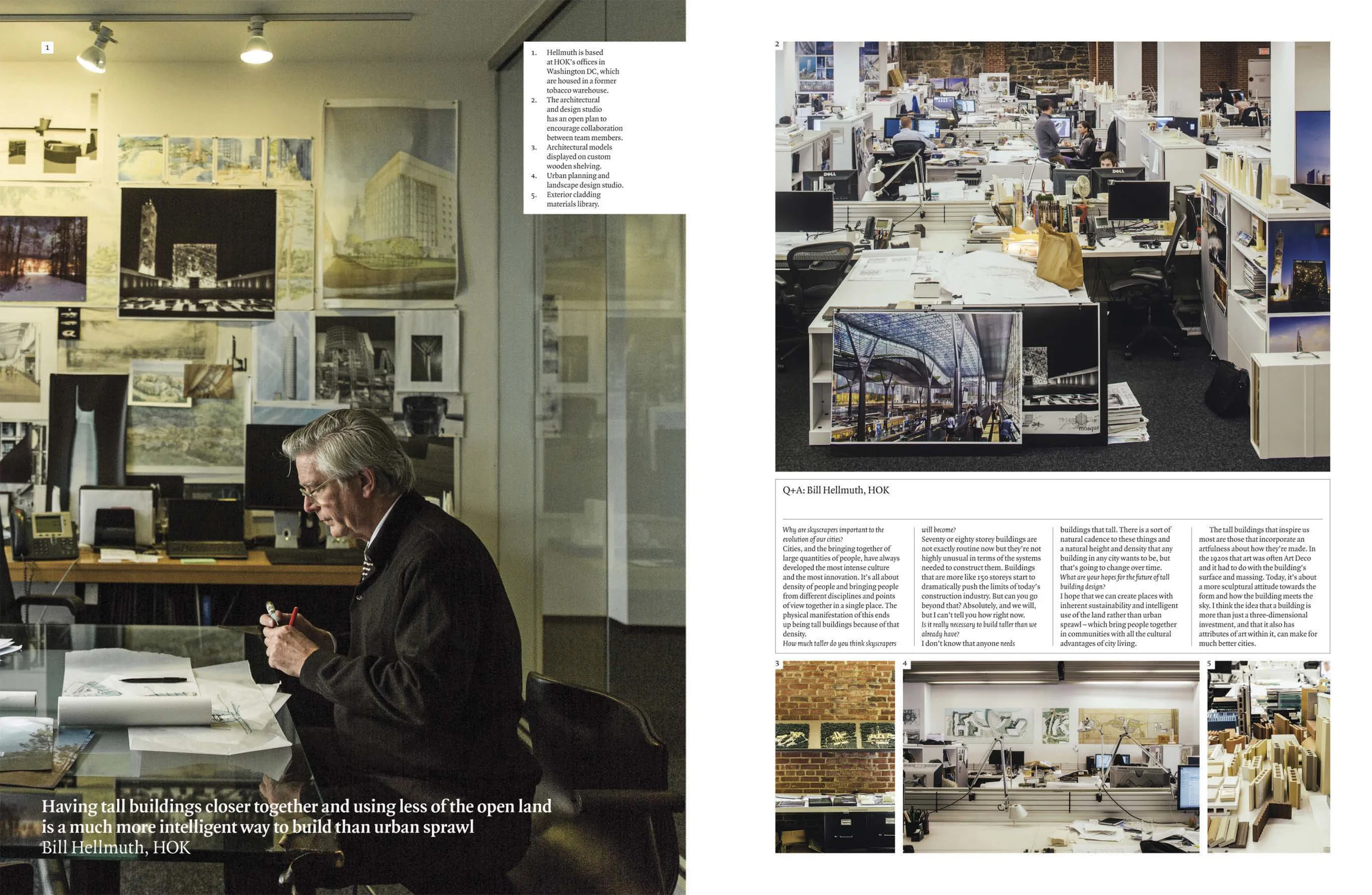 Bill Hellmuth at the HOK offices in Washington, DC.