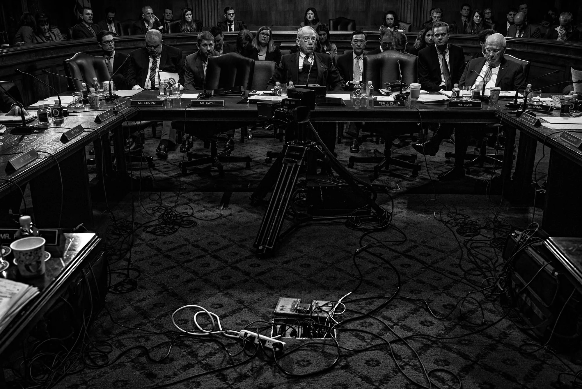 The US Senate Committee on the Judiciary meets to consider the nomination of Sen. Jeff Sessions for Attorney General of the United States on January 31, 2017.