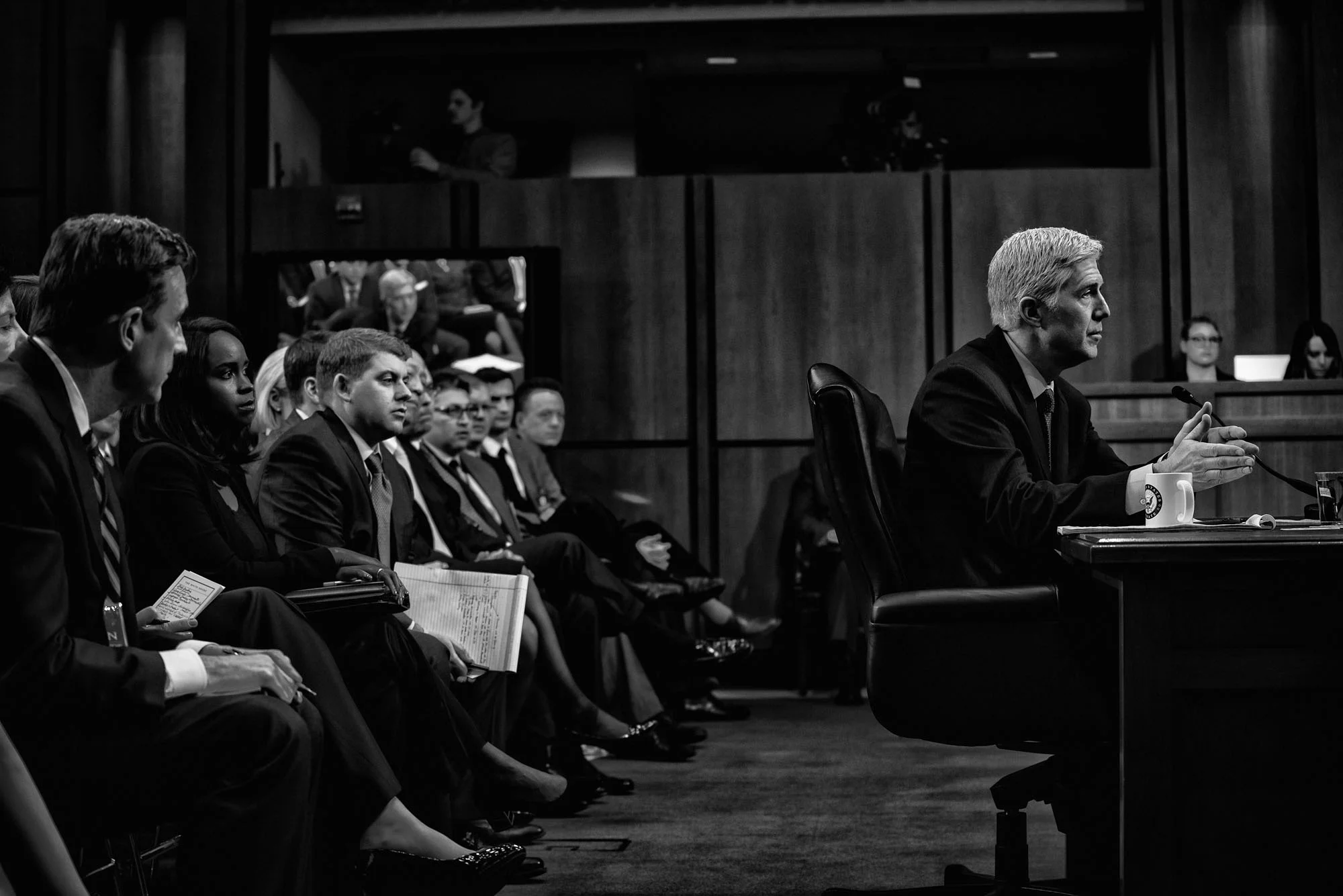 Judge Neil Gorsuch testifies during the second day of his Supreme Court confirmation hearing before the Senate Judiciary Committee on March 21, 2017.