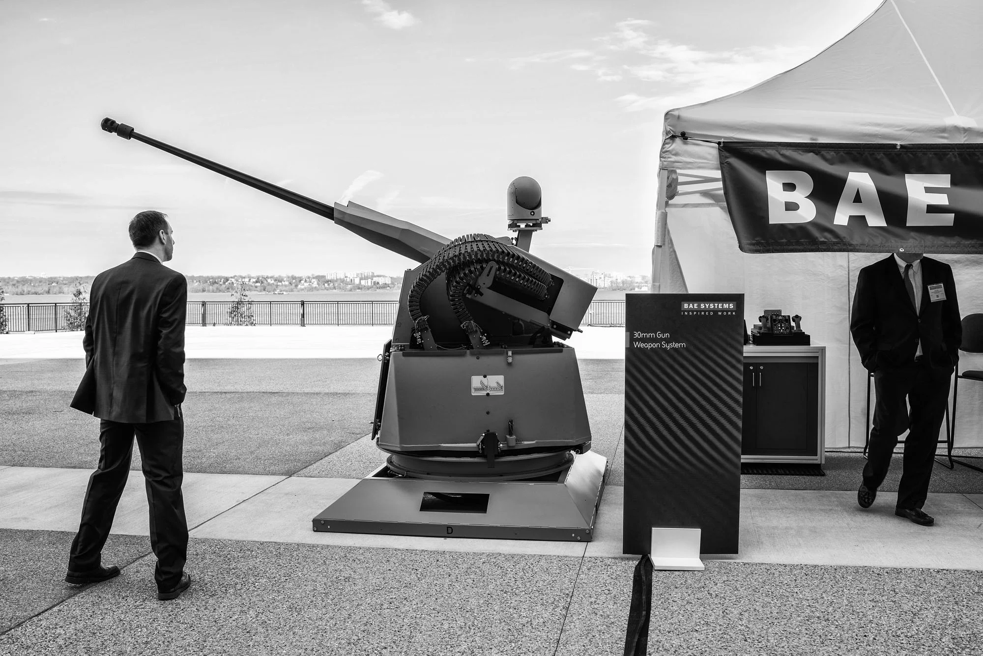 Attendees at The Navy League's Sea-Air-Space Exposition in National Harbor, Maryland on April 3, 2017. The Trump Administration's proposed budget would increase military spending by 10%, or $54 billion in the coming fiscal year.