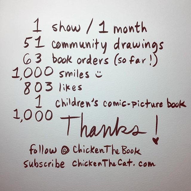 Big thanks and an update: hit some production snags with the book over the holidays but it's getting very close! Follow here for future updates; subscribe at http://www.ChickenTheBook.com to be added to the list to get info and link when it's ready. 