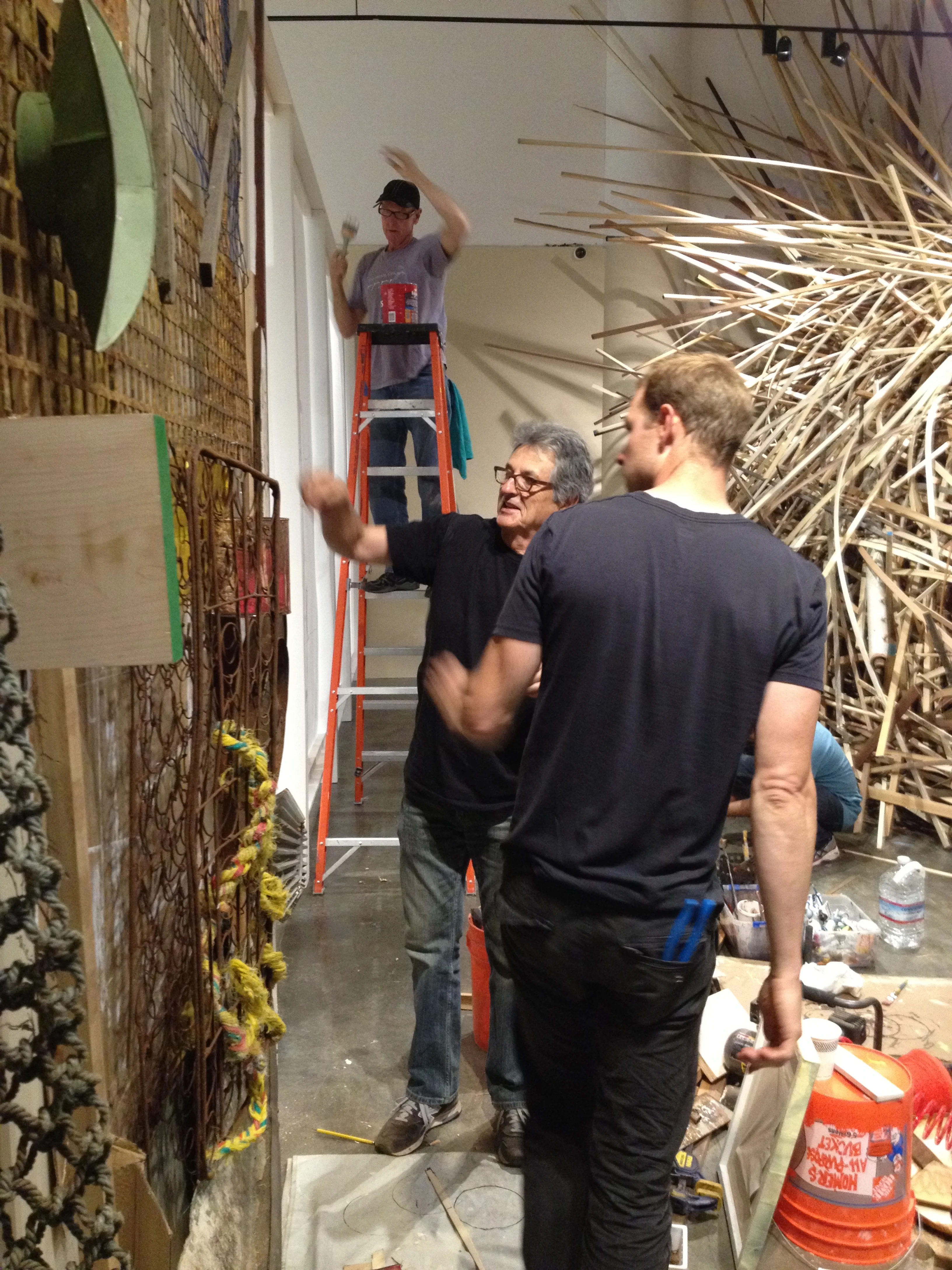 The Exquisite Gardeners Guy and Holden discussing vital stuff