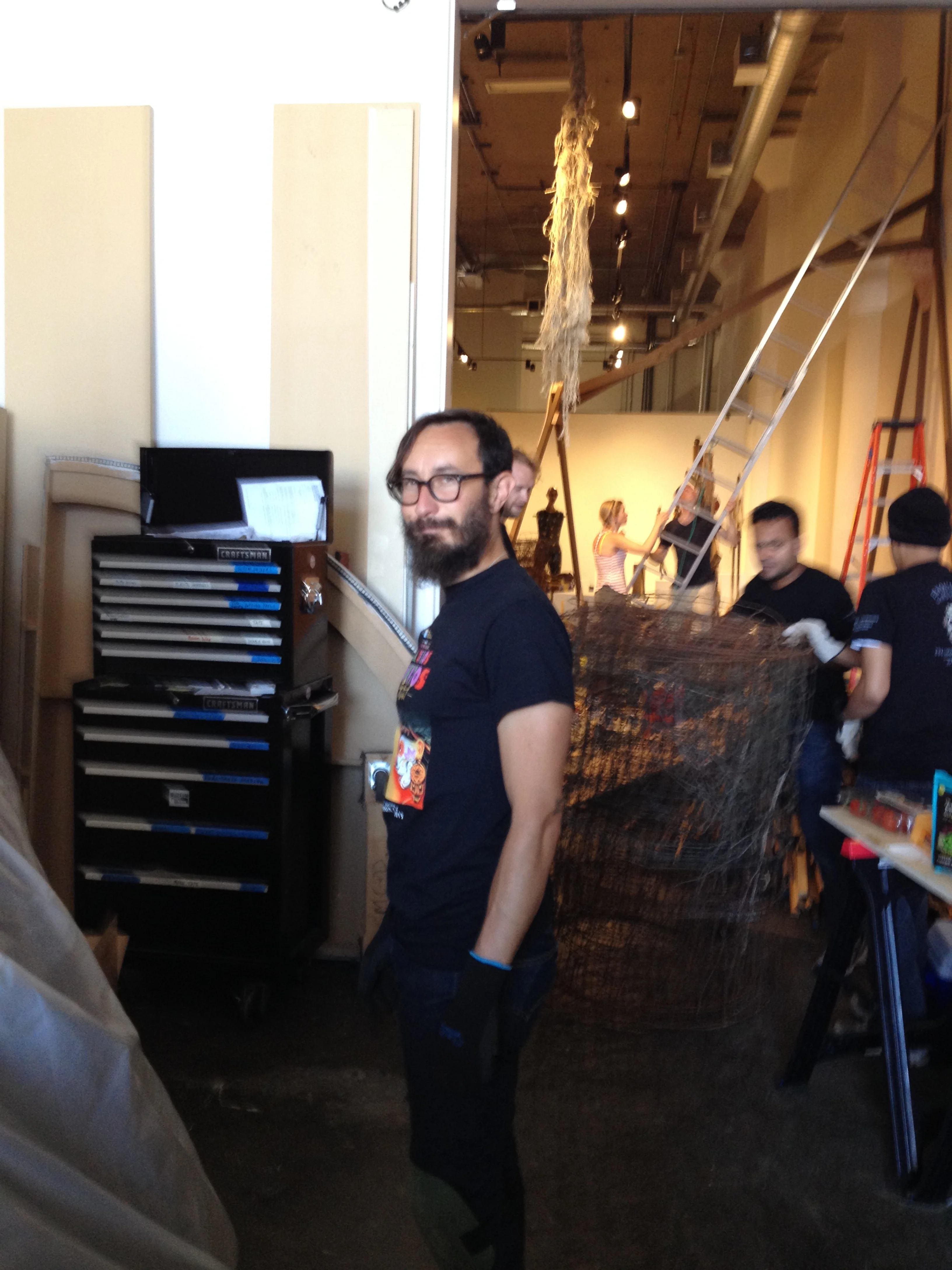 Multi media guru Gardener Elia V. at a rare still moment