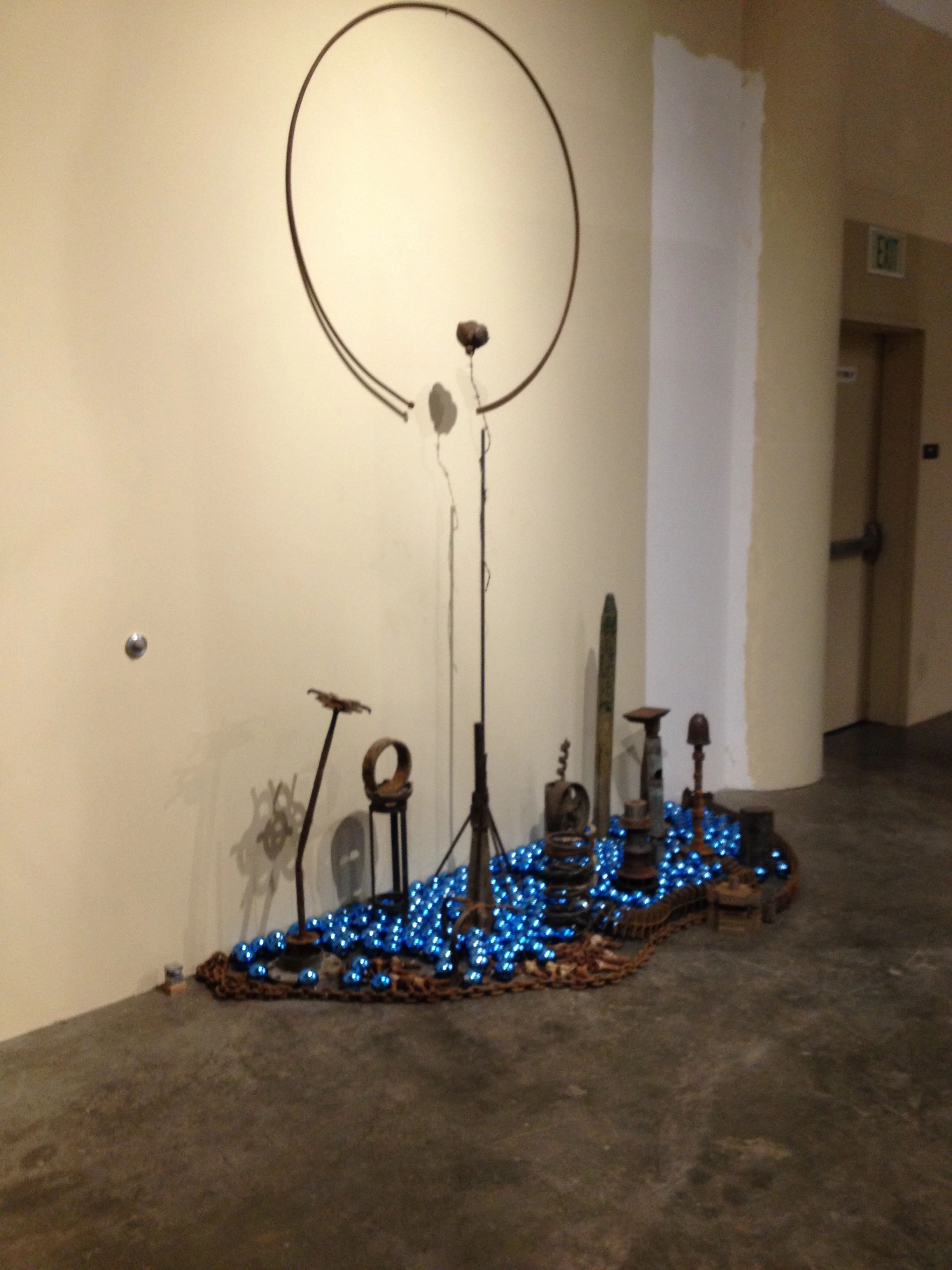 An improvisational sculpture install by yours truly and Don G.