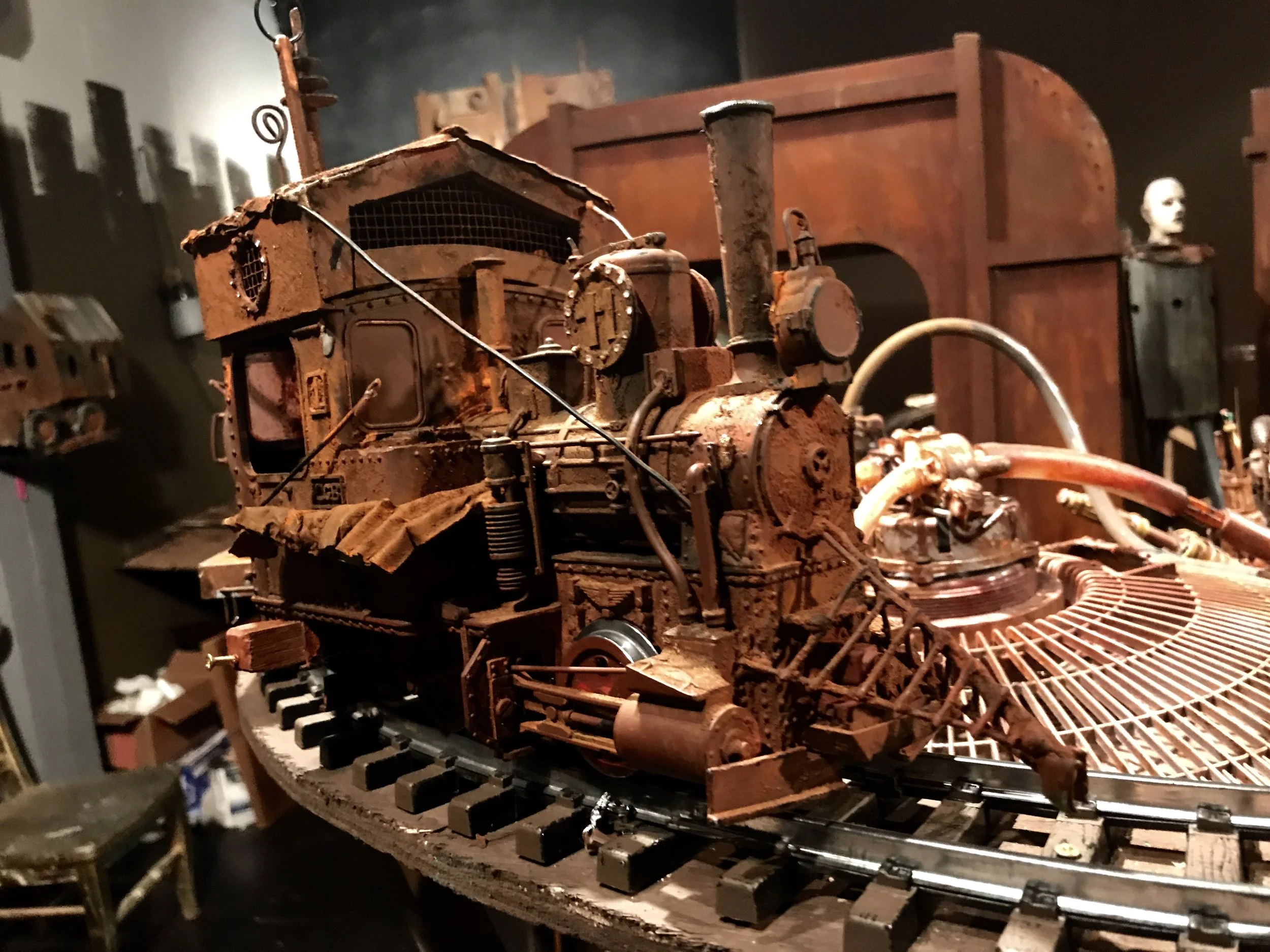 Our Station Eleven lead train car carrying hope, life, and art through the changed landscape of dystopian America of the novel, Station Eleven