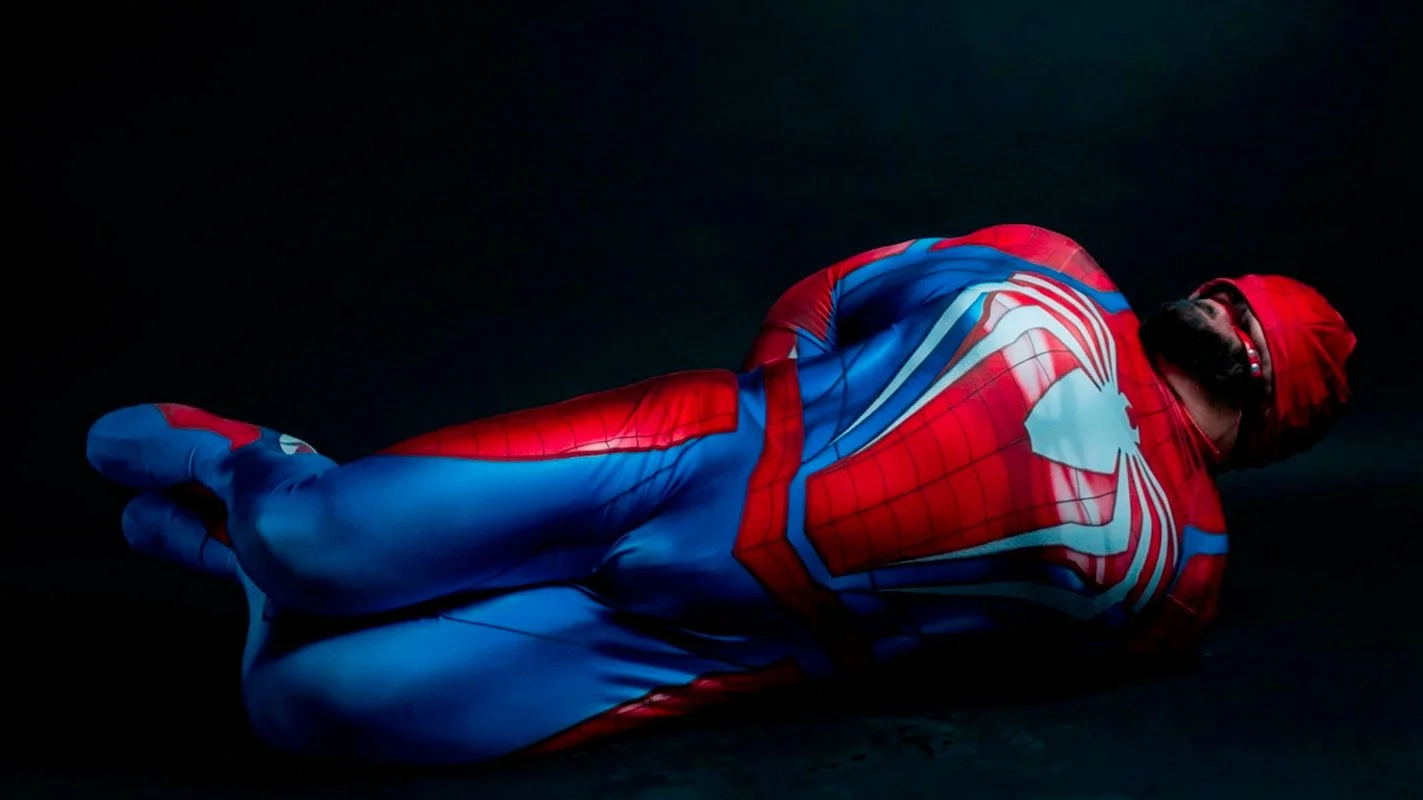 Spdierman cosplay photo, copyright Cesar Torres