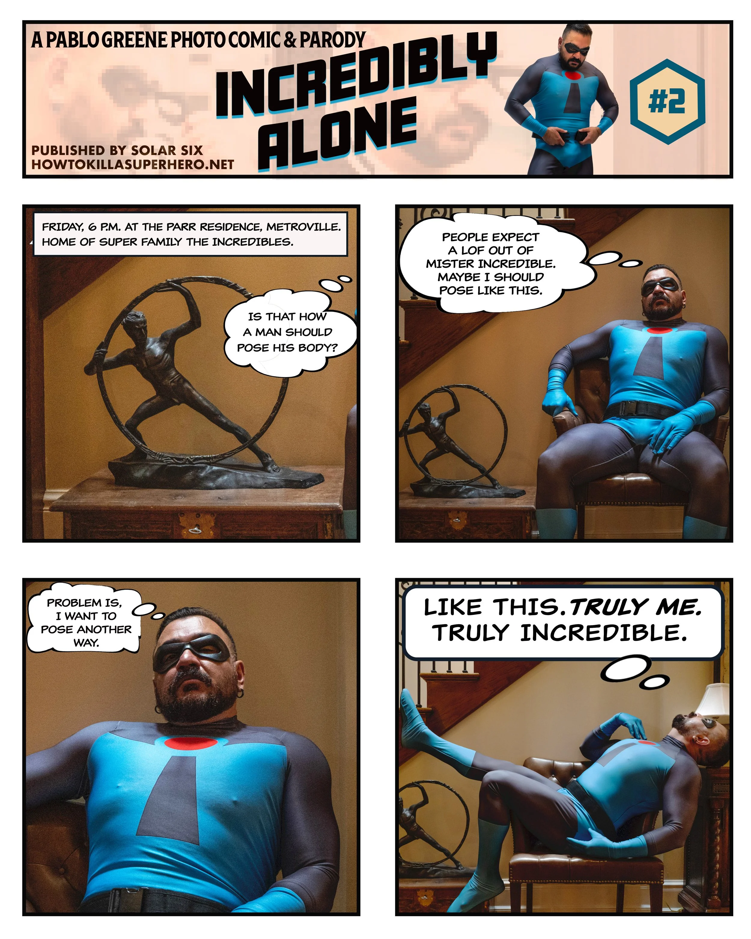 Incedibly Alone Photo Comic, Copyright Cesar Torres  2019