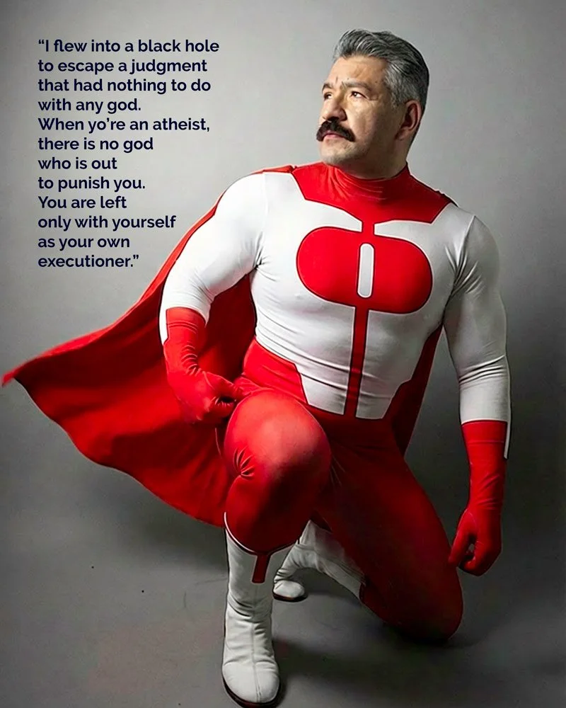 "Omniman's Reflection", Copyright Cesar Torres 2026