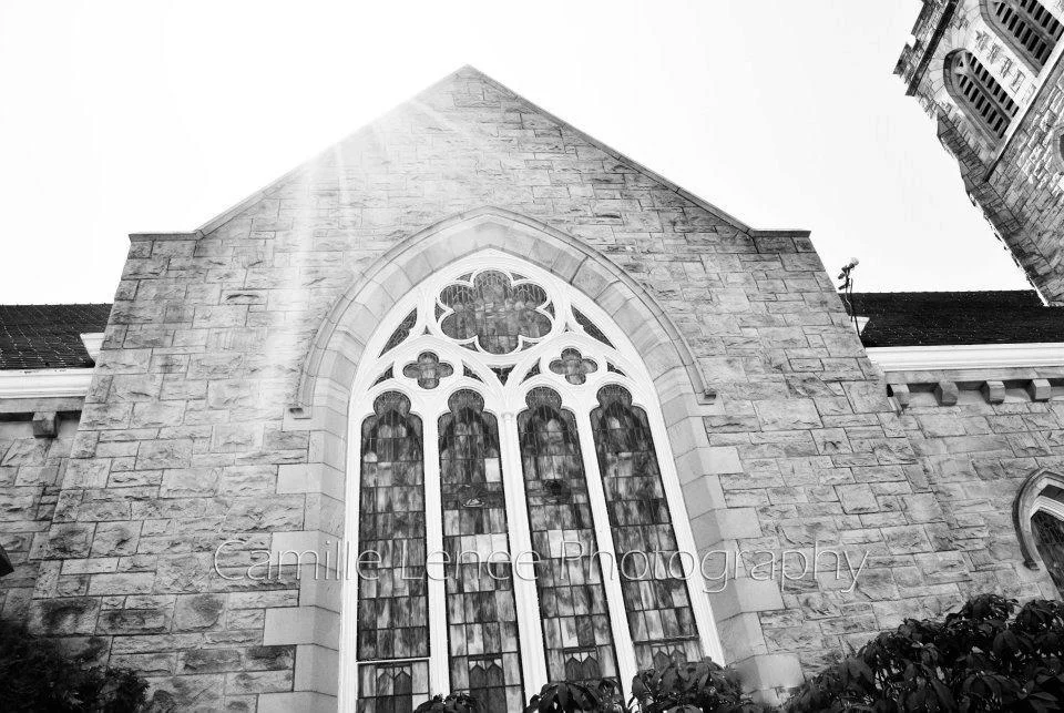 The beautiful, castle-like chapel, perfect for Ben & Kimmy's New Year's Eve wedding!