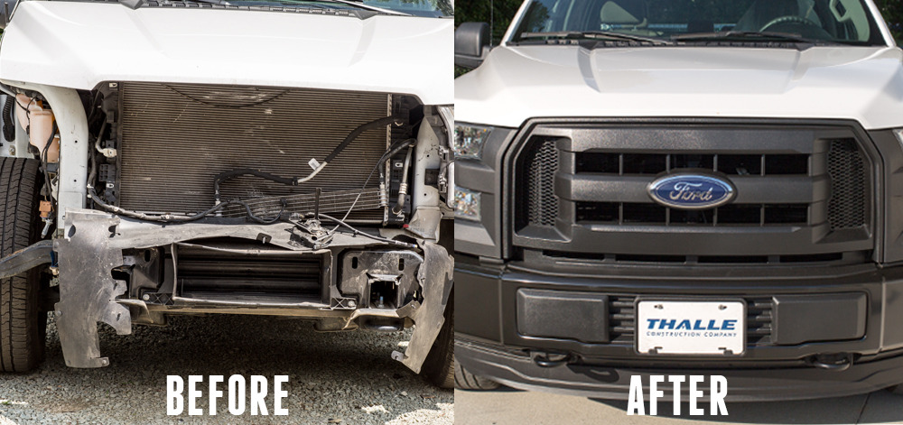COLLISION CENTER Our collision center is here for you in the event you are in an accident. We regularly repair fenders and damaged hoods from deer hits. We work with all insurance companies.