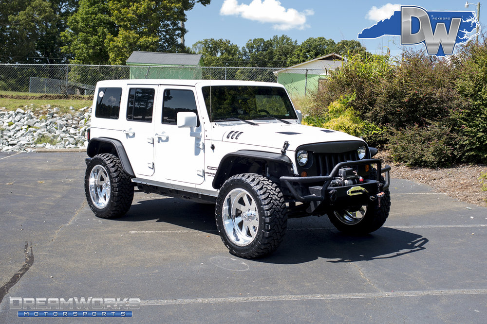White Jeep Wrangler American Force — Dreamworks Motorsports