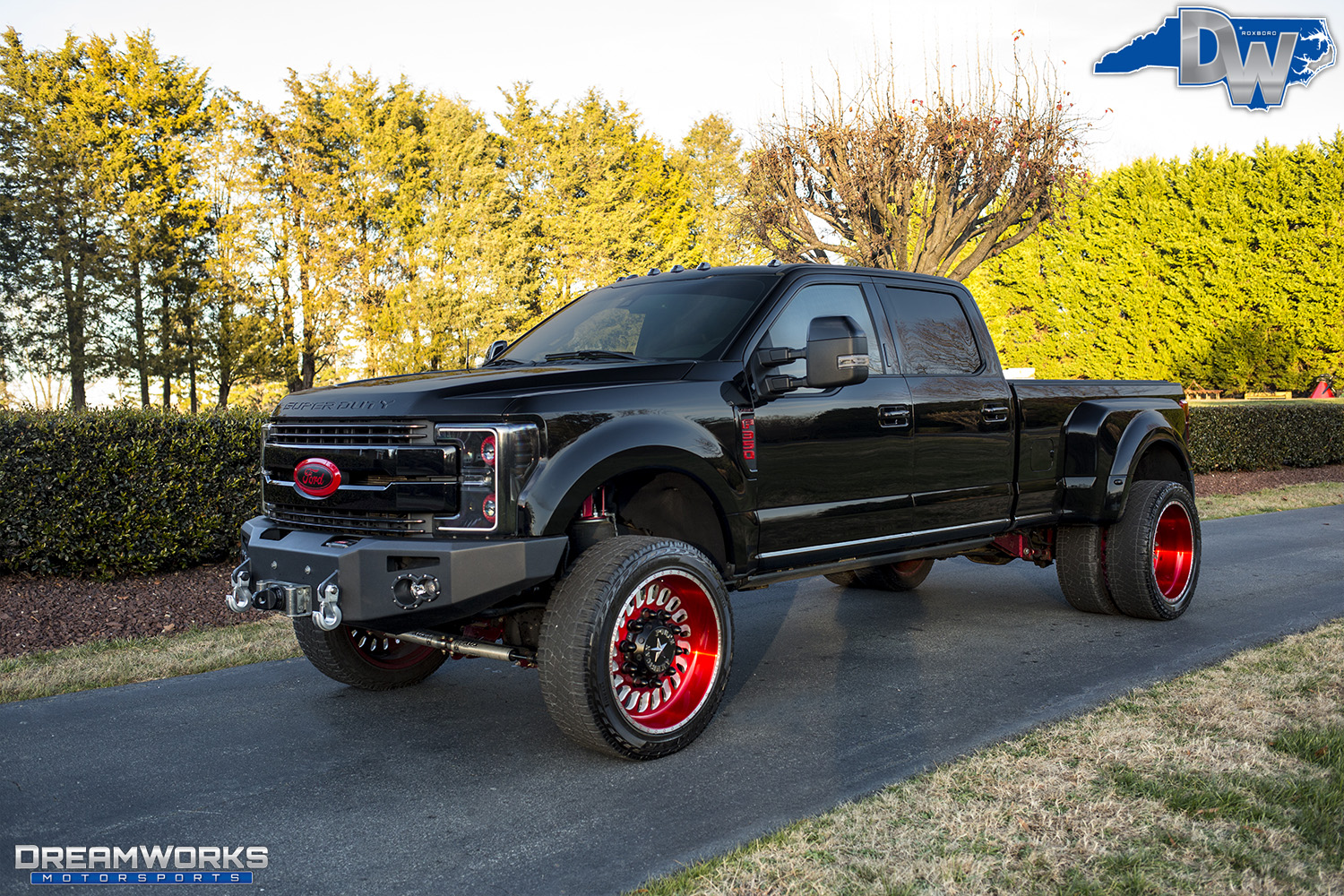 Black Ford F350 Dually — Dreamworks Motorsports