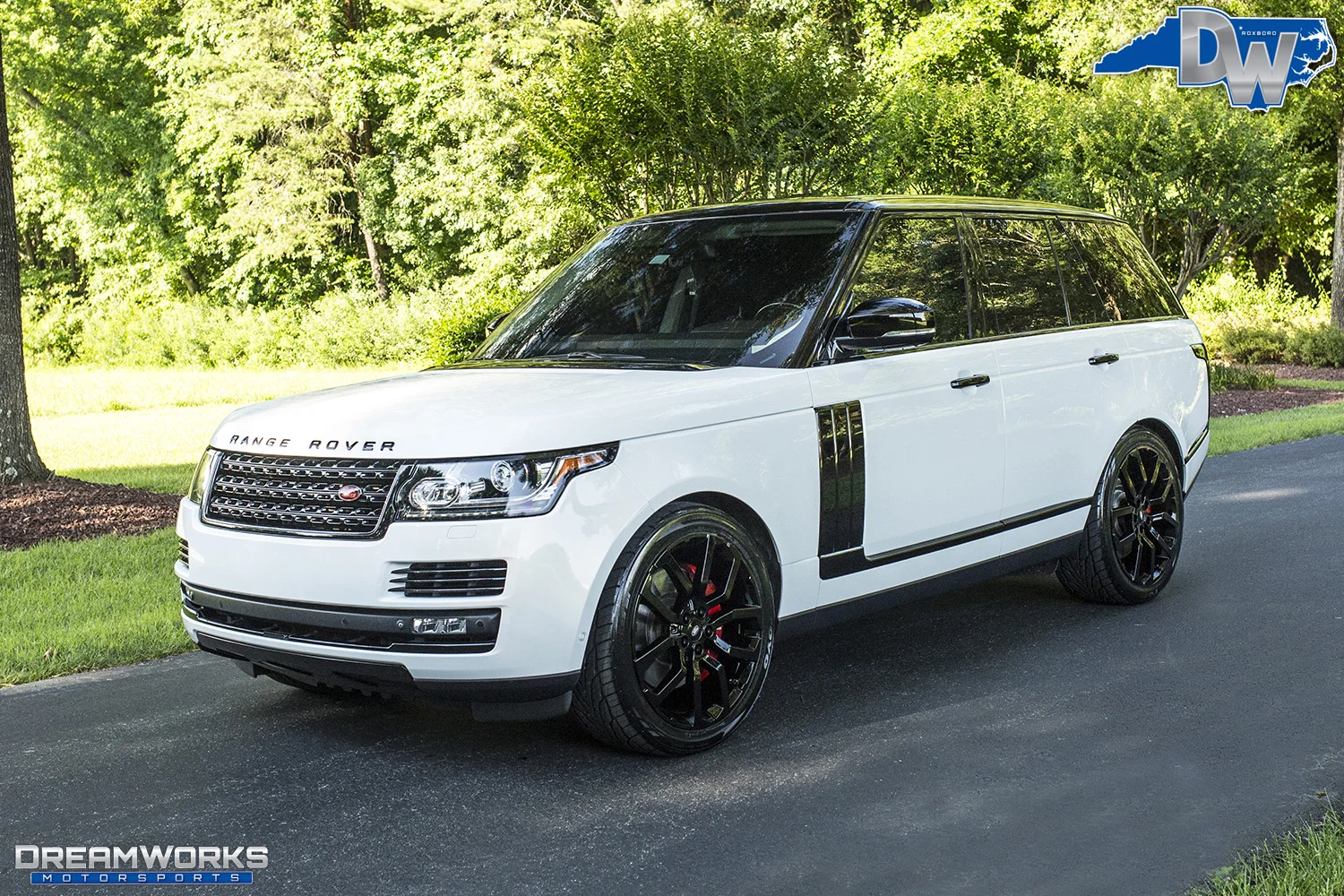 White Range Rover 3 — Dreamworks Motorsports